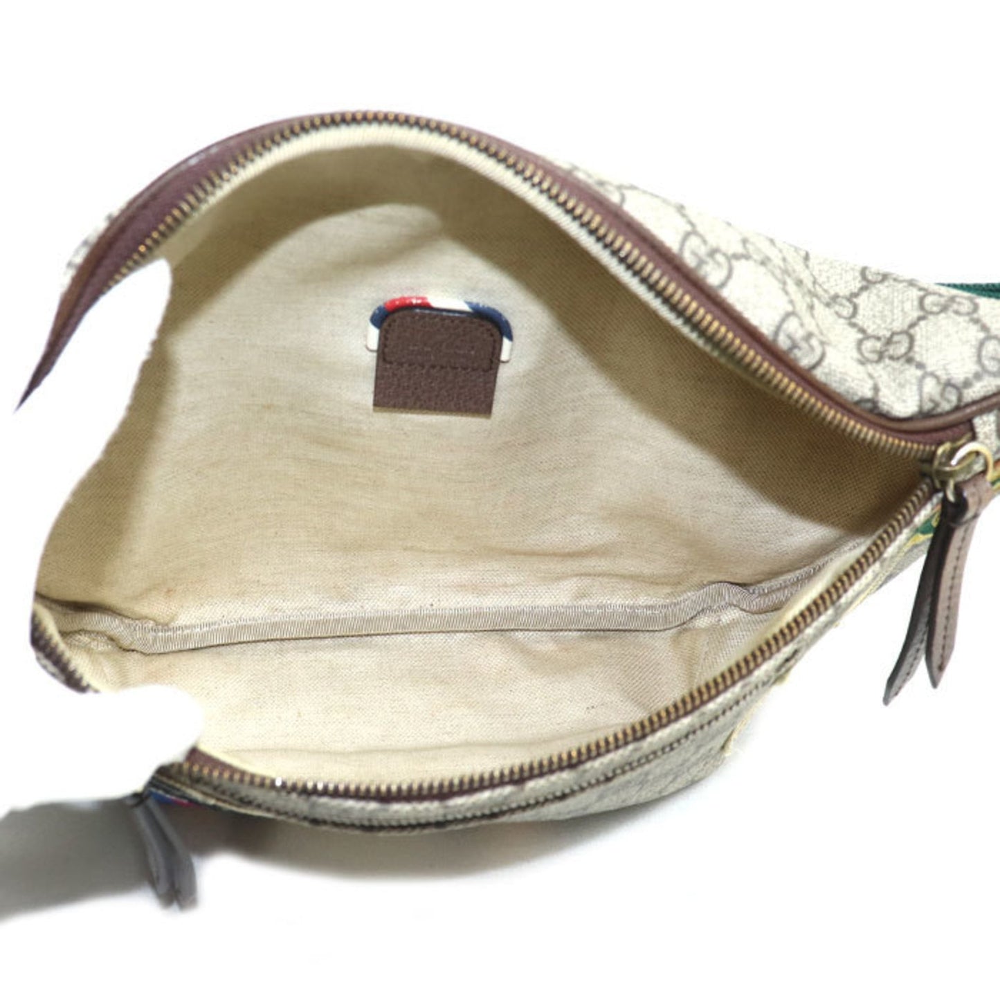 Gucci Beige Gg Supreme Leather Fanny Pack ( )