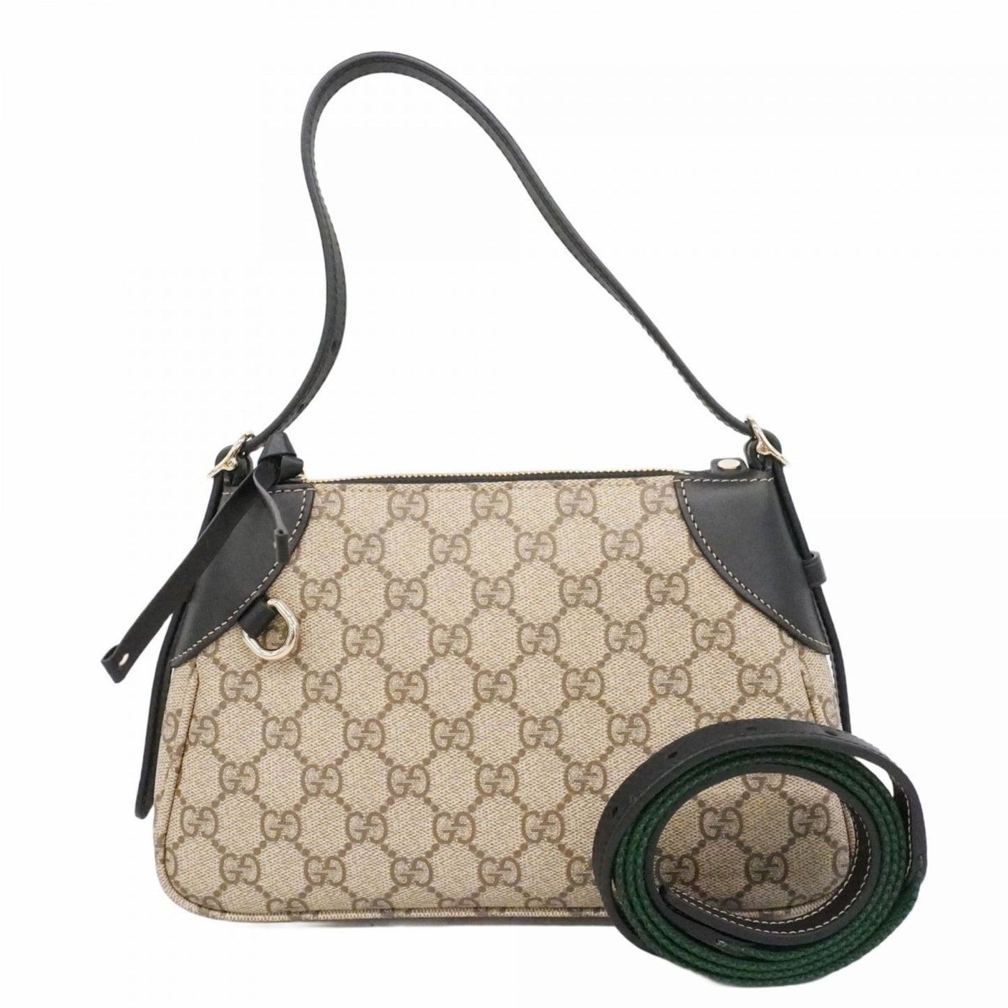Gucci Black Brown Pvc Handbag ( )