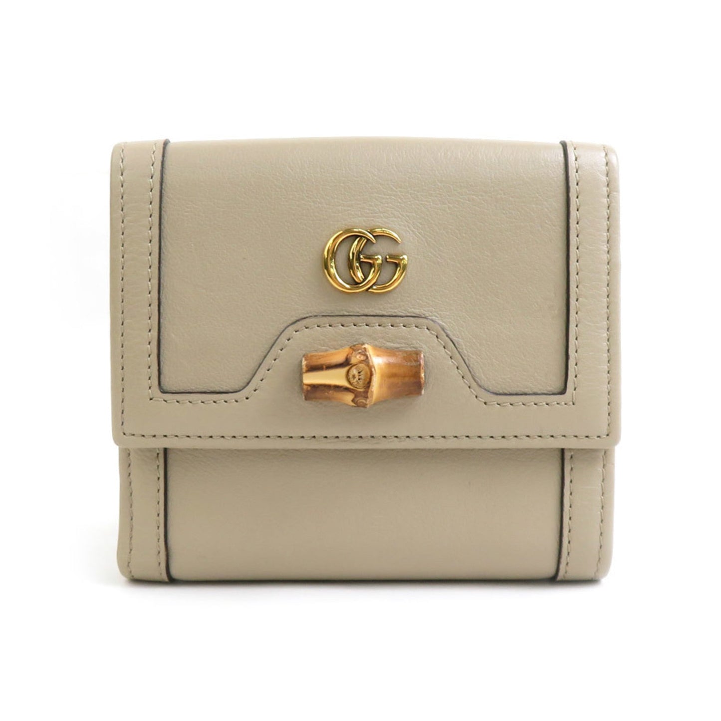 Gucci Beige Leather Wallet (Bi-Fold) ( )