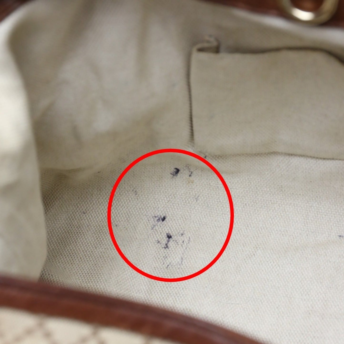 Gucci Brown Canvas Shoulder Bag Tote Bag ( )