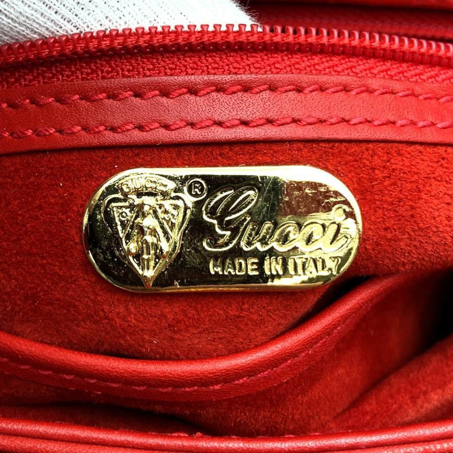 Gucci Red Color Leather Handbag ( )