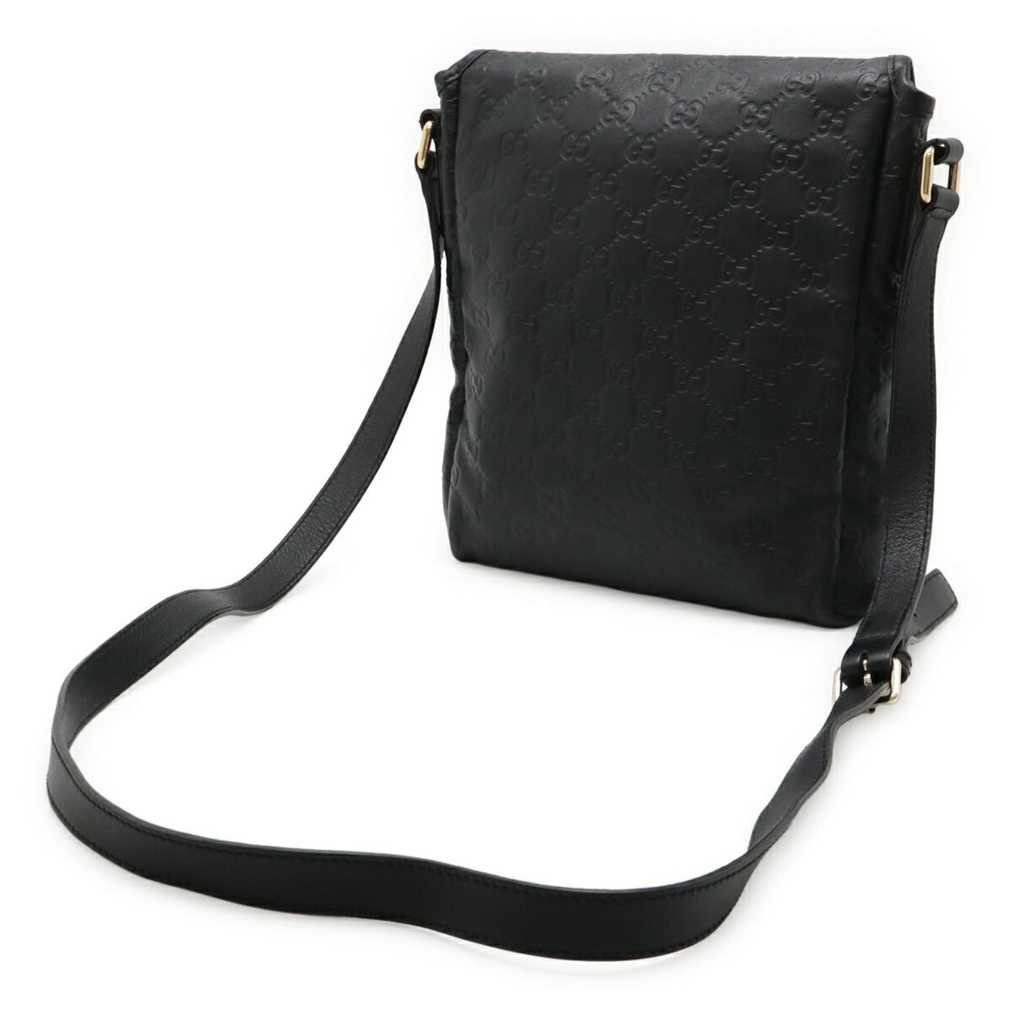 Gucci Black Leather Shoulder Bag ( )
