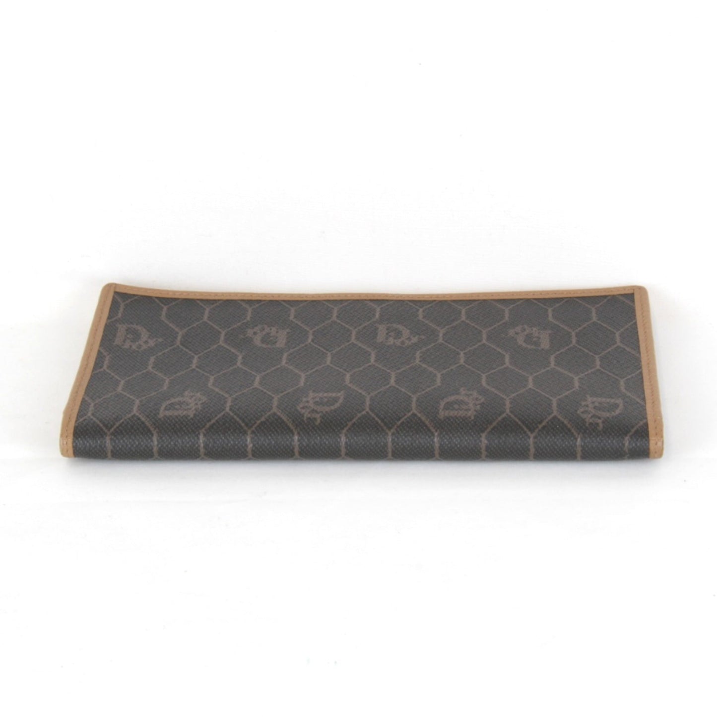 Christian Dior Brown Pvc Long Wallet (Bi-Fold) ()