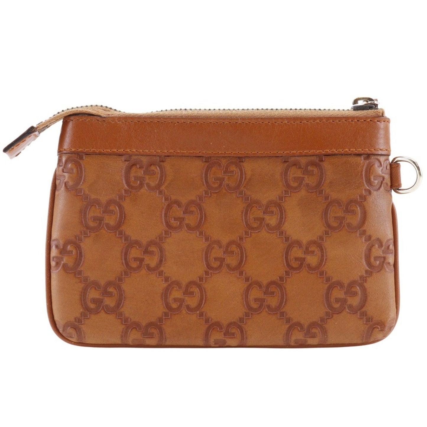 Gucci Brown Leather Pouch ( )
