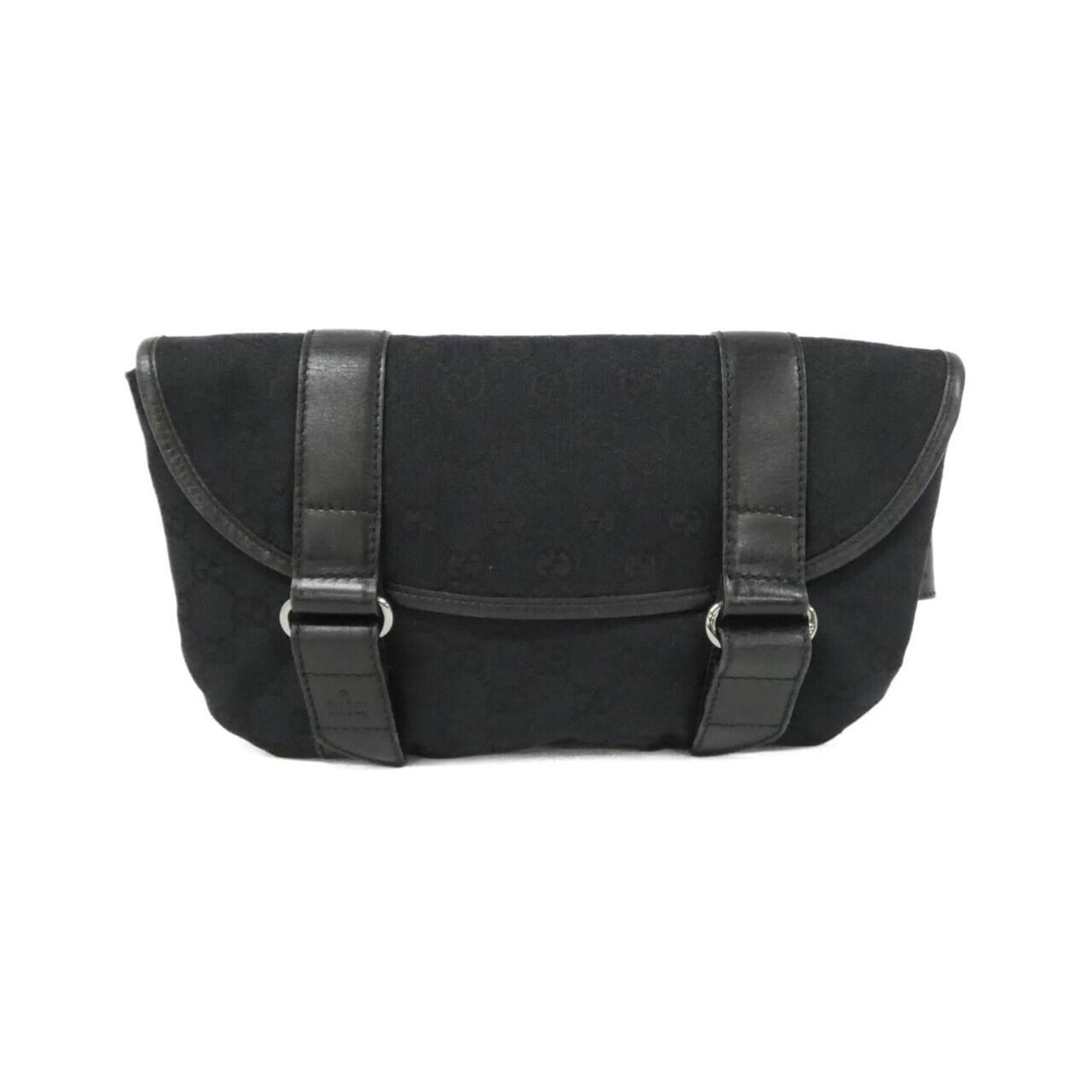 Gucci Black Gg Canvas Fanny Pack ( )