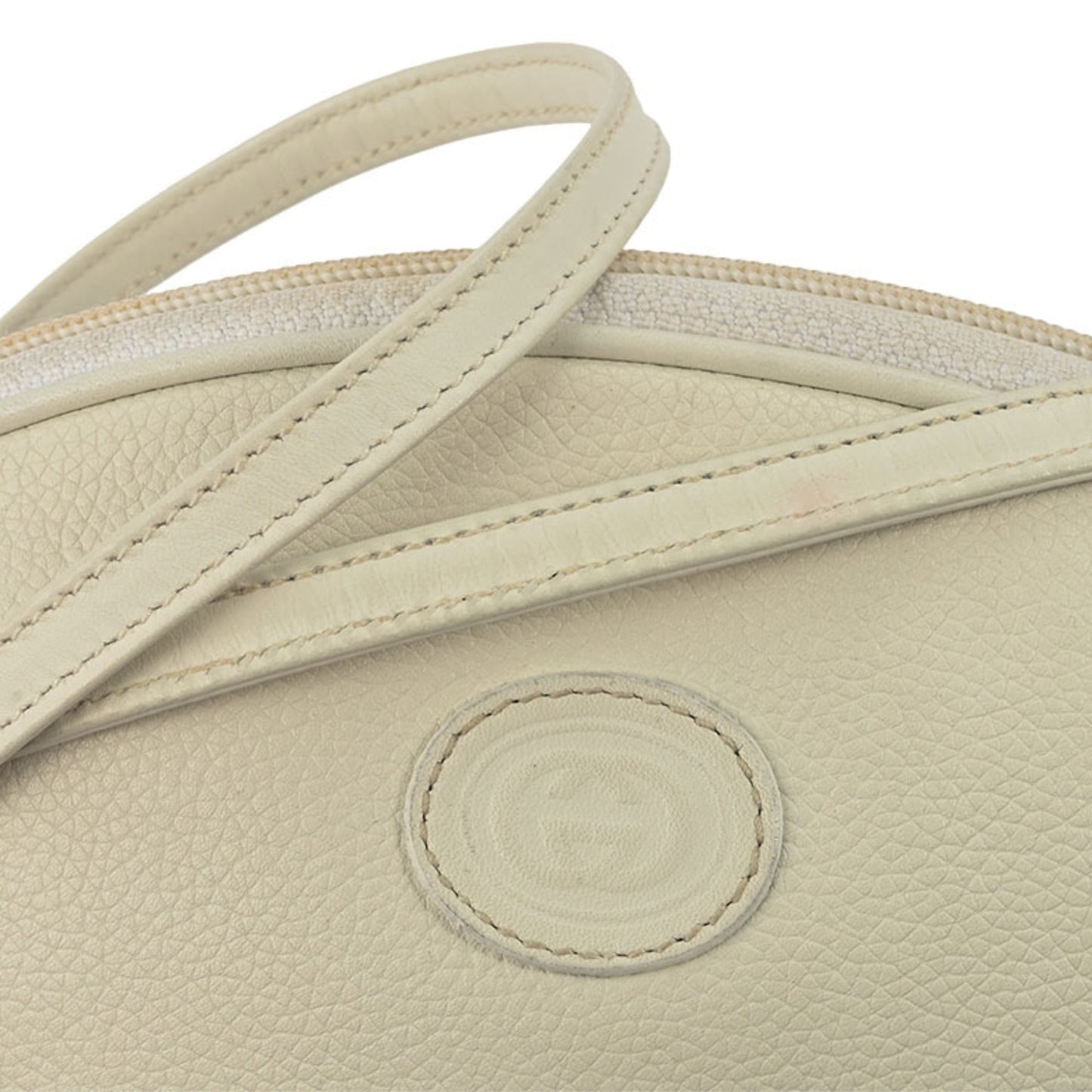 Gucci White Leather Pochette Shoulder Bag ( )