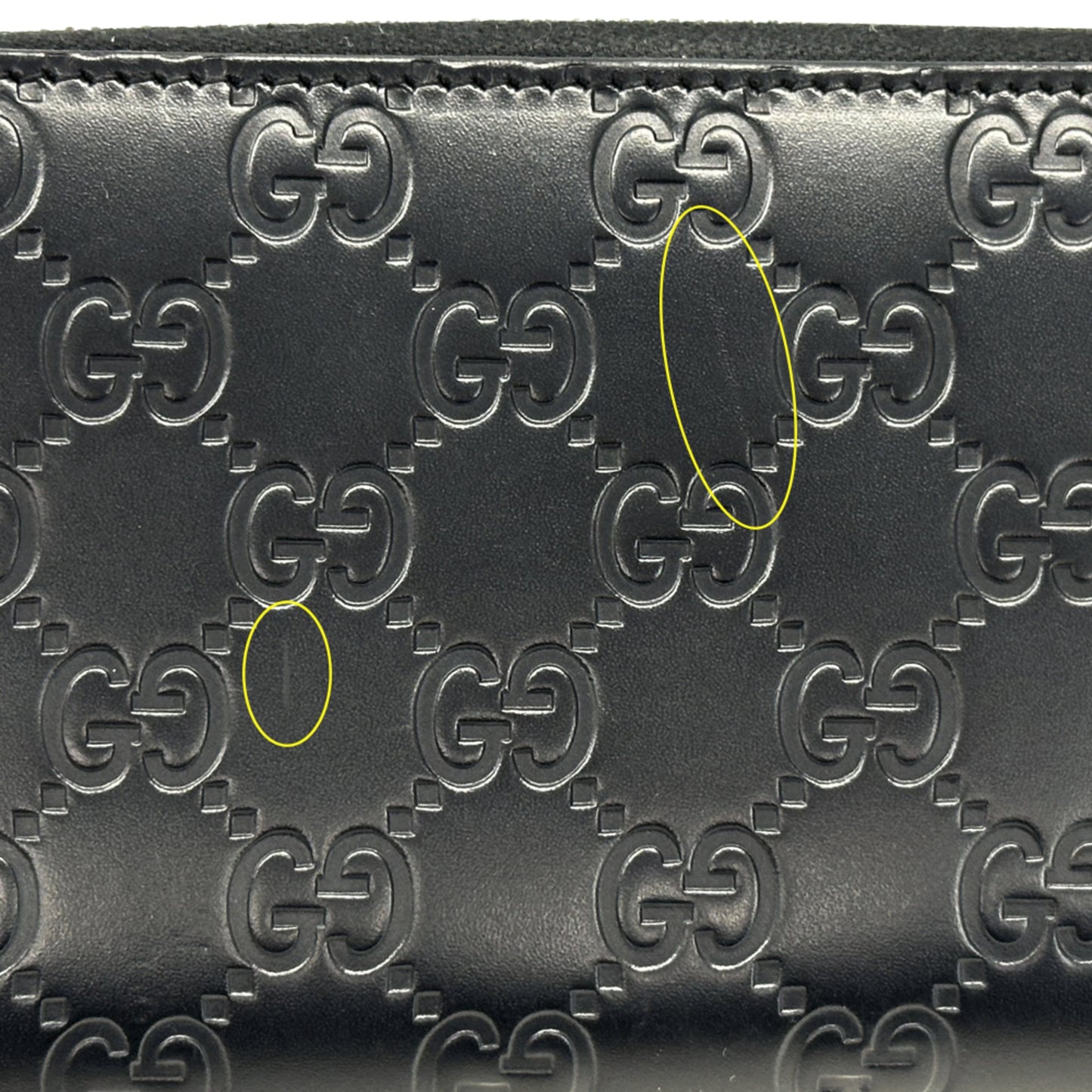 Gucci Black Leather Long Wallet (Bi-Fold) ( )