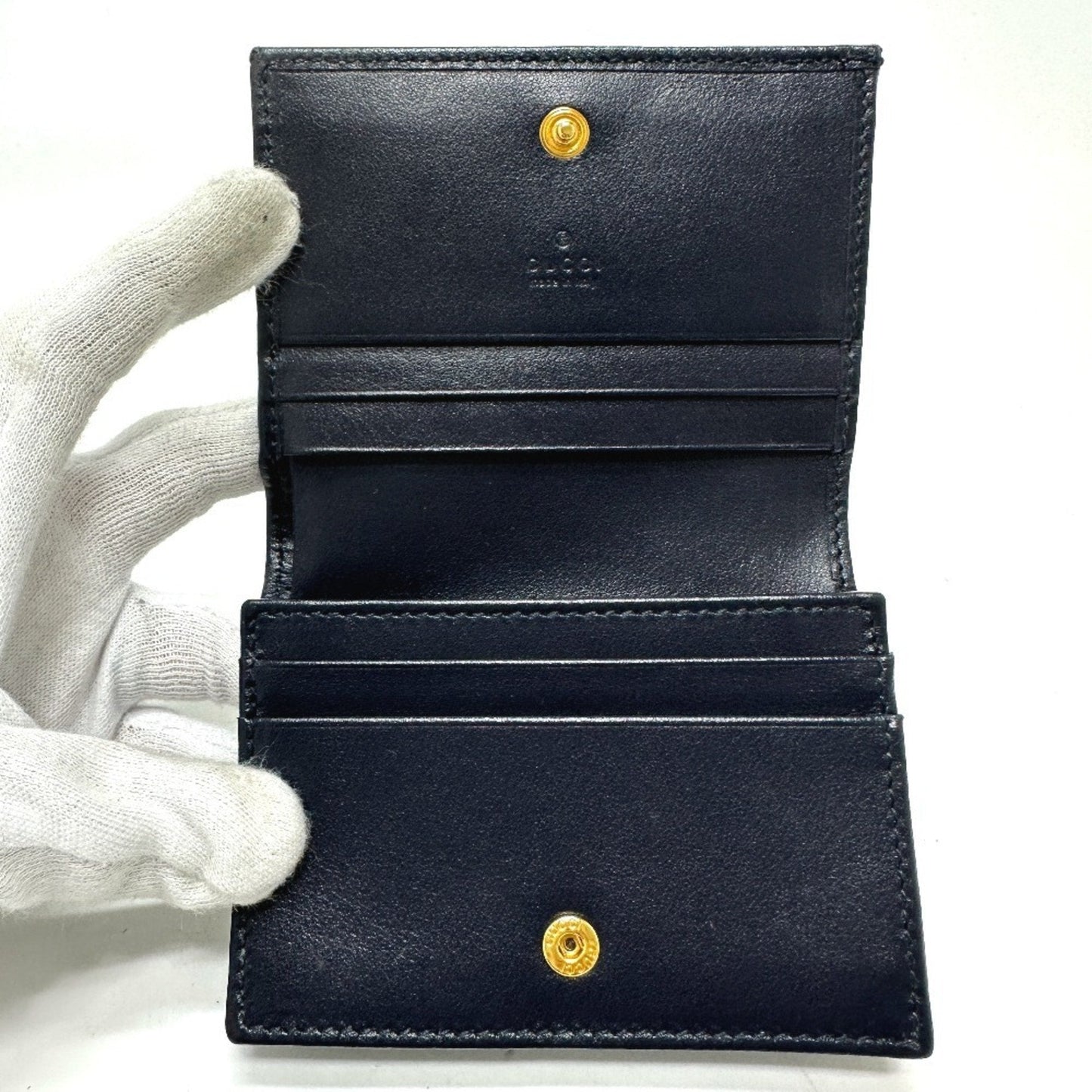 Gucci Beige Canvas Leather Wallet (Tri-Fold) ( )