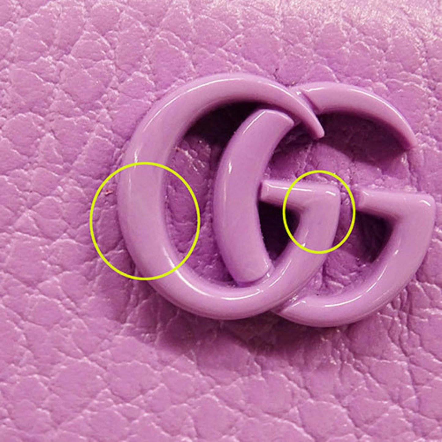 Gucci Purple Leather Coin Purse/Coin Case ( )