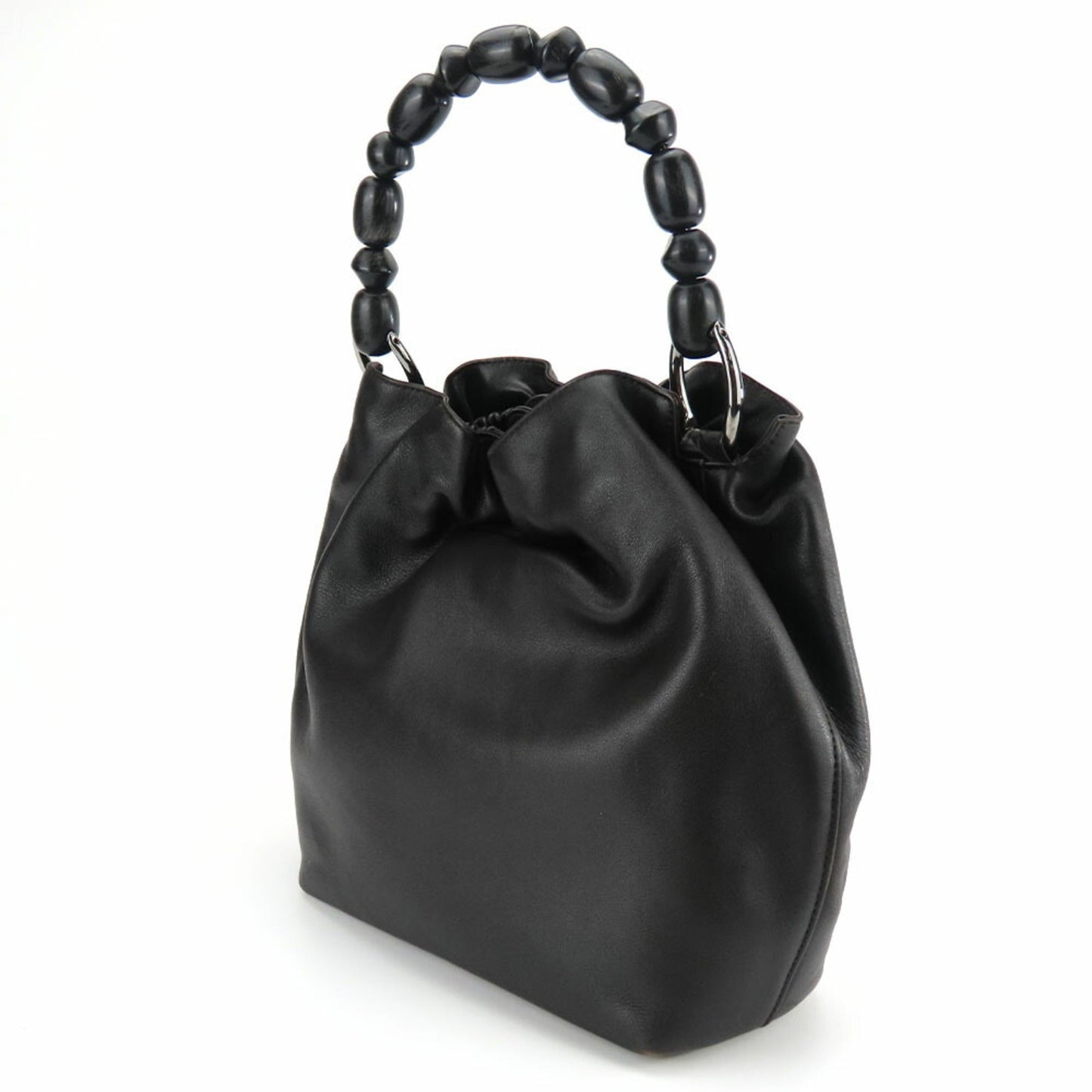 Christian Dior Dark Brown Leather Handbag ()