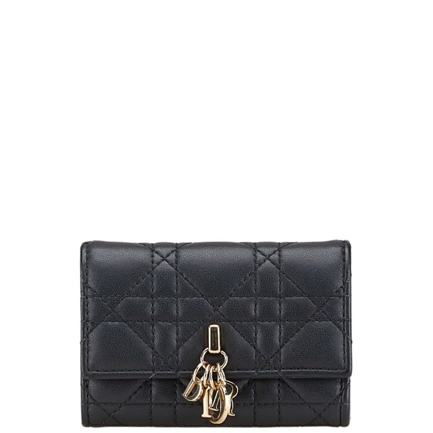 Christian Dior Black Leather Wallet (Bi-Fold) ()