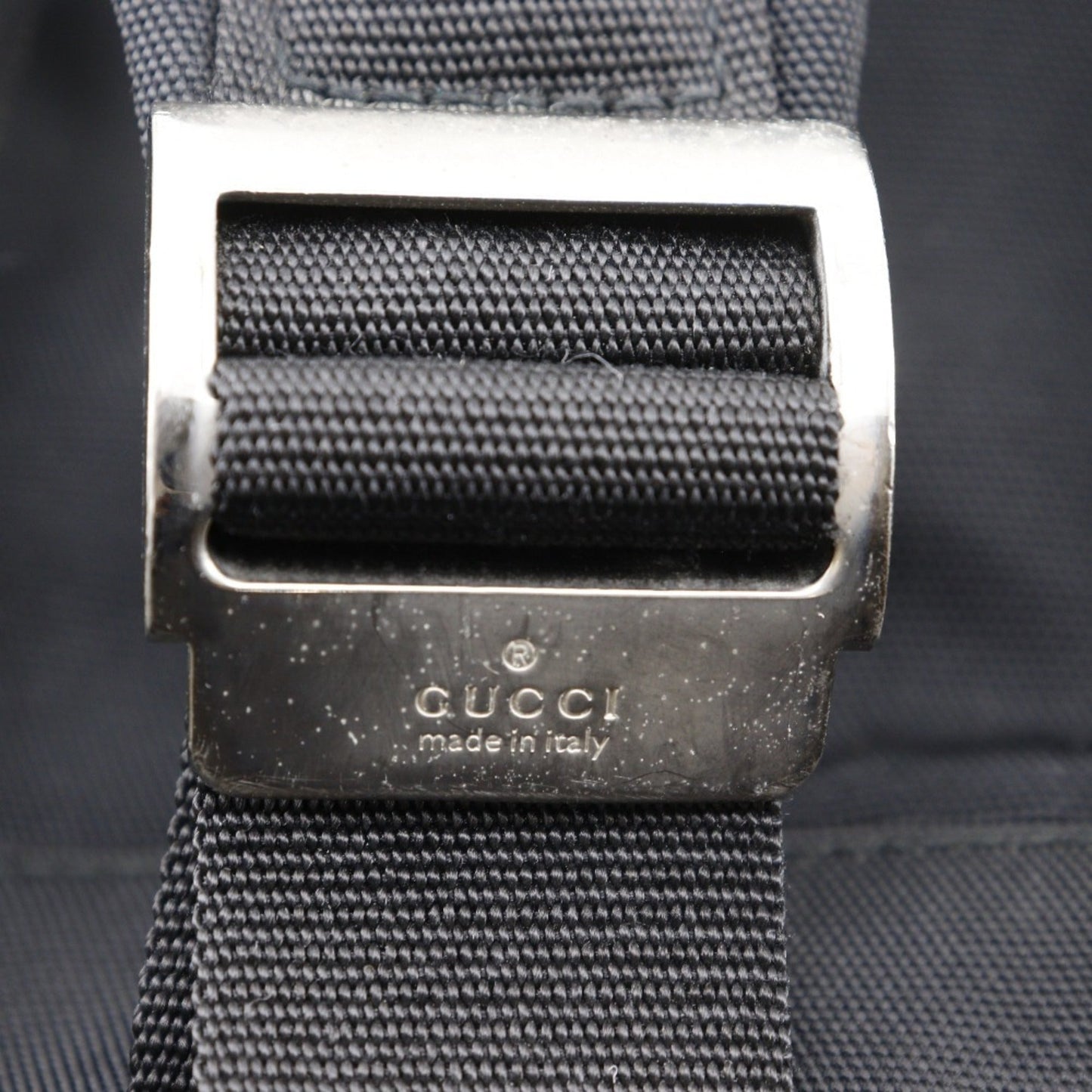 Gucci Black Nylon Canvas Backpack ( )