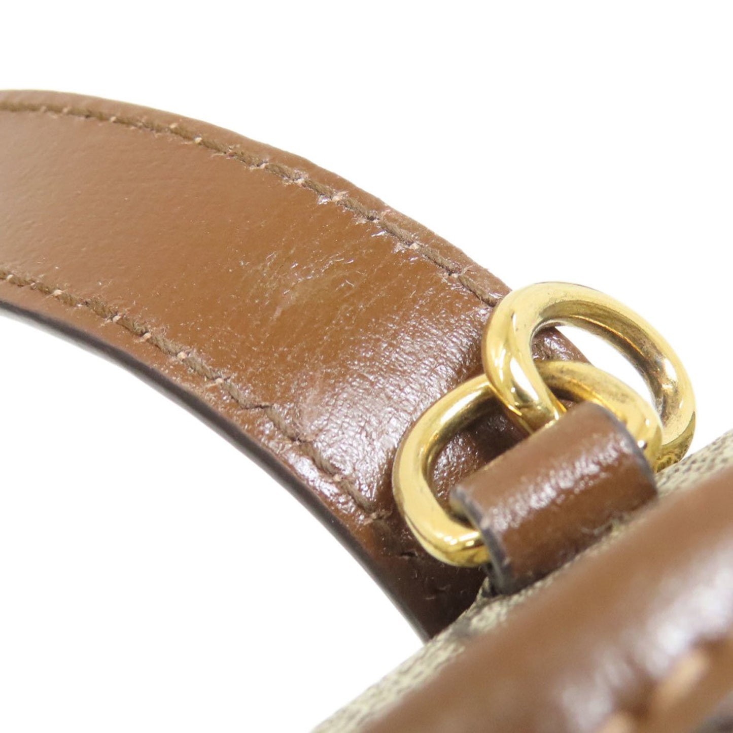 Gucci Brown Pvc Leather Handbag ( )