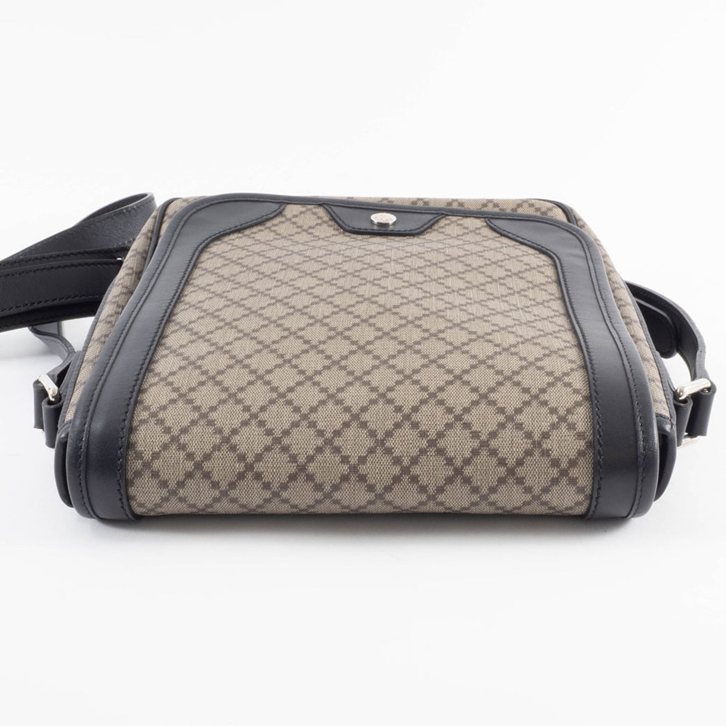 Gucci Beige Black Pvc Leather Shoulder Bag ( )