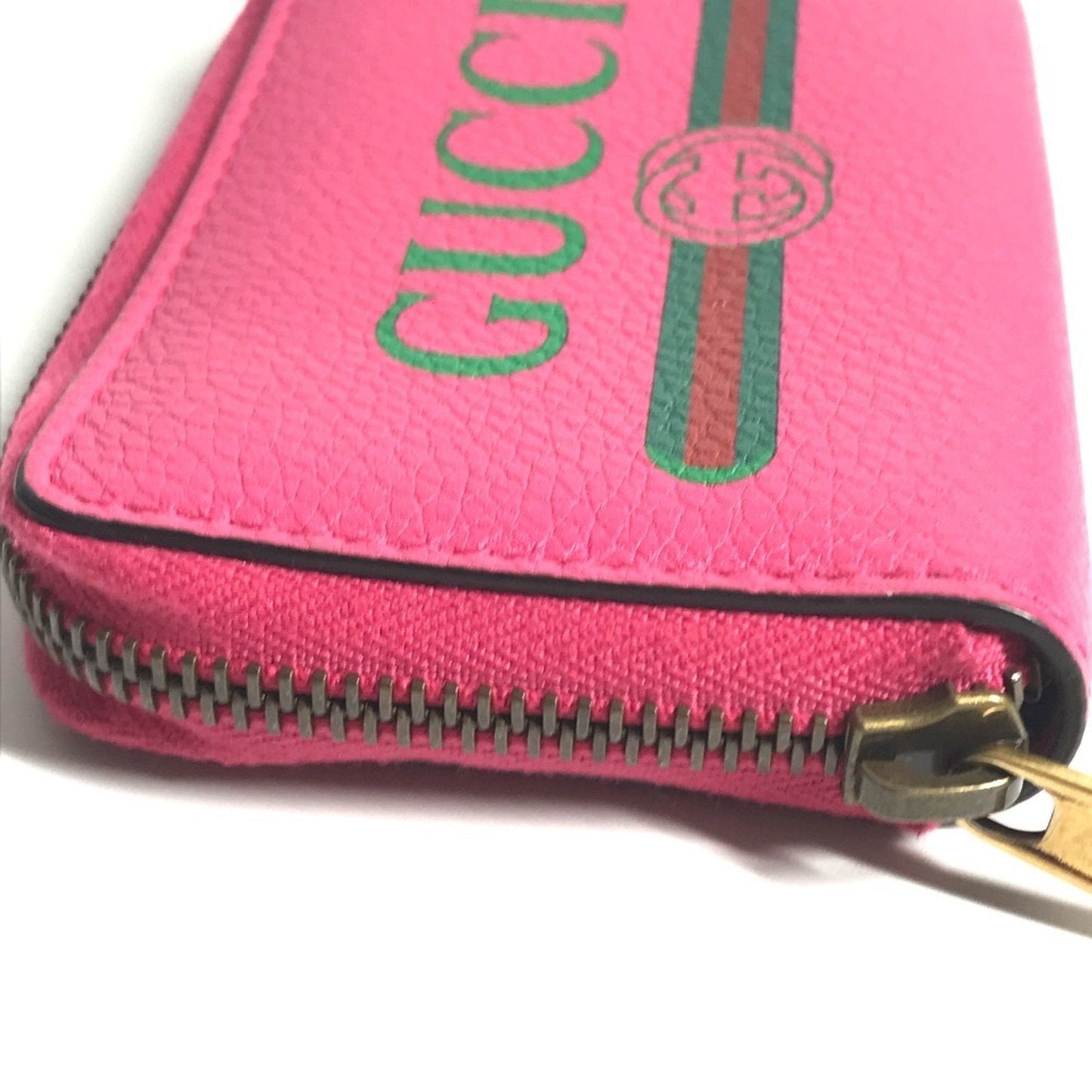 Gucci Pink Leather Coin Purse/Coin Case ( )