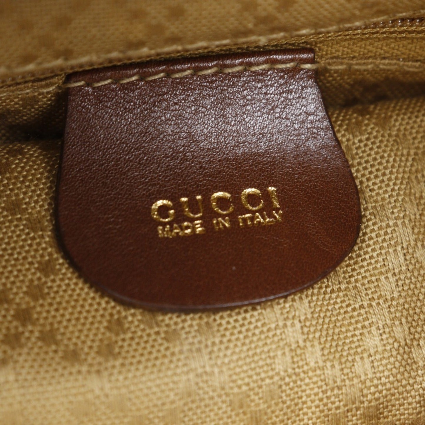 Gucci Brown Leather Backpack ( )