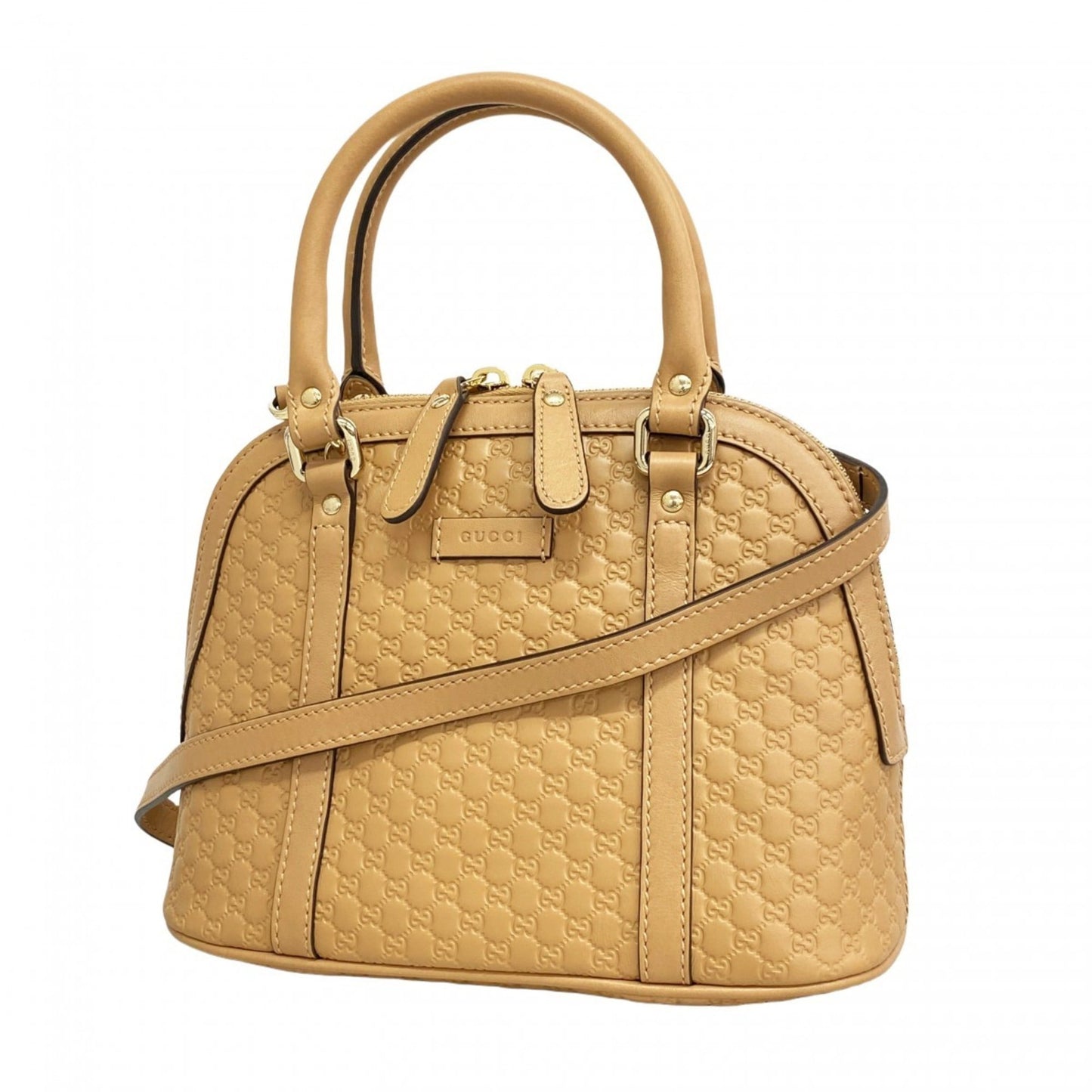 Gucci Beige Leather Handbag ( )