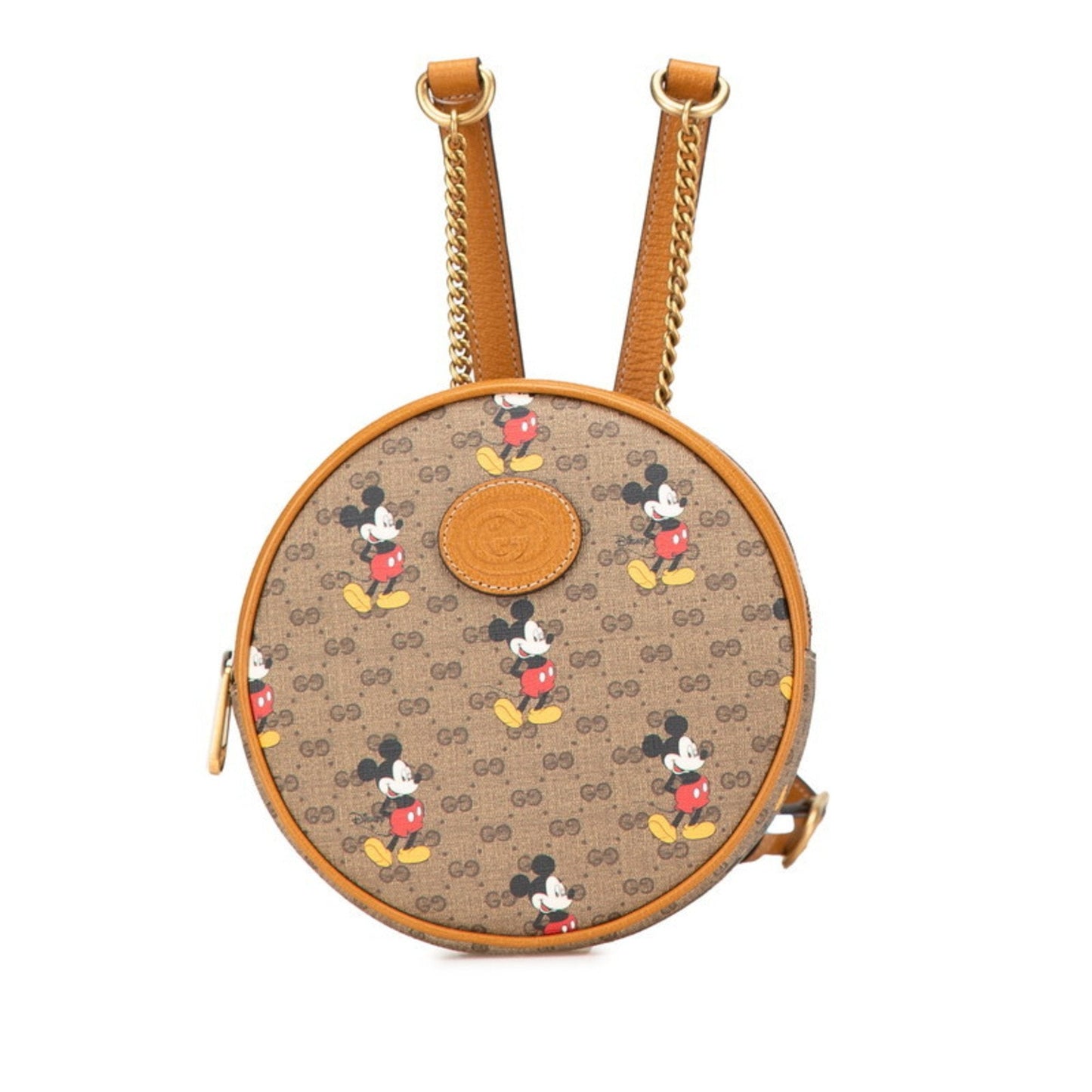 Gucci Brown Pvc Leather Backpack ( )