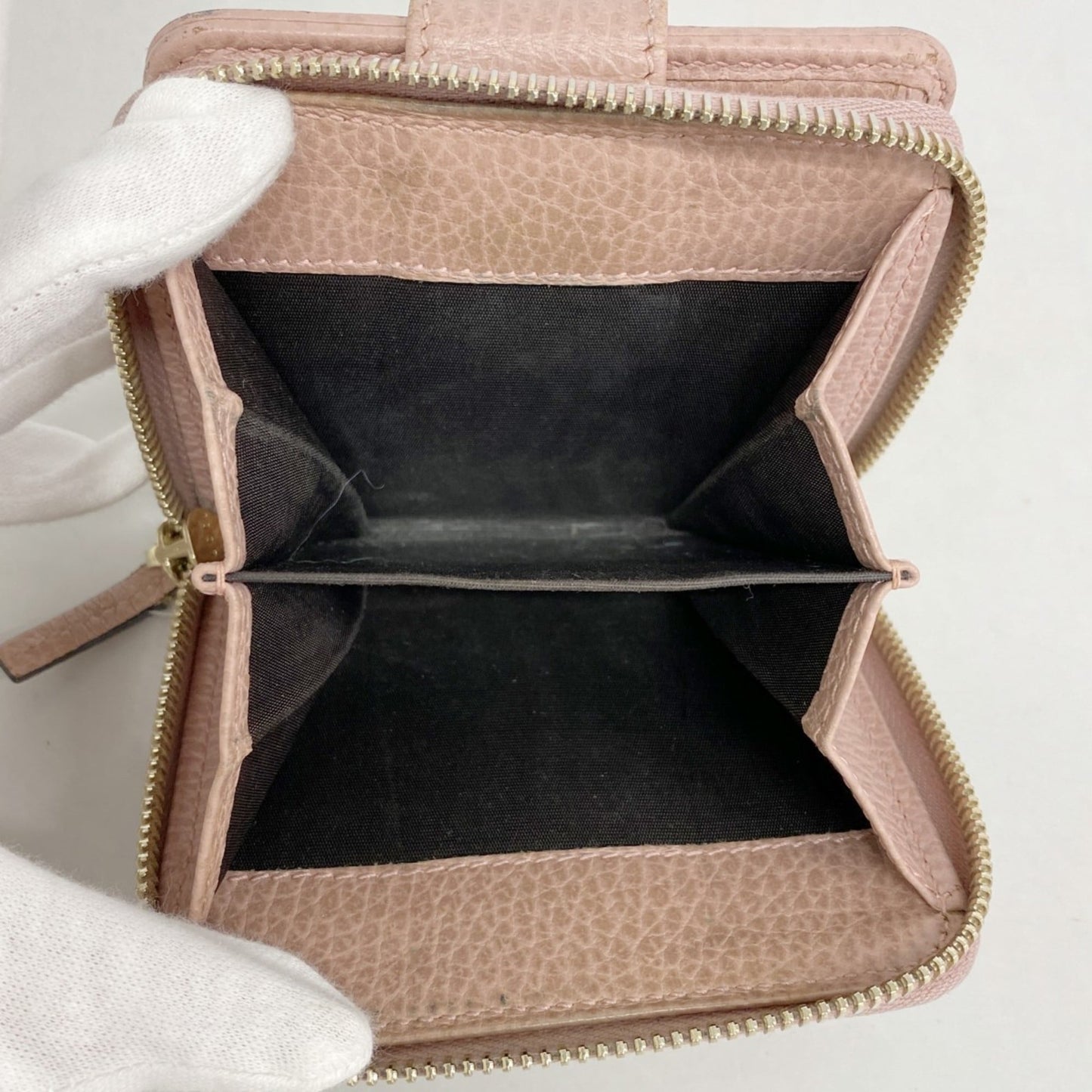 Gucci Beige Pink Canvas Wallet (Bi-Fold) ( )