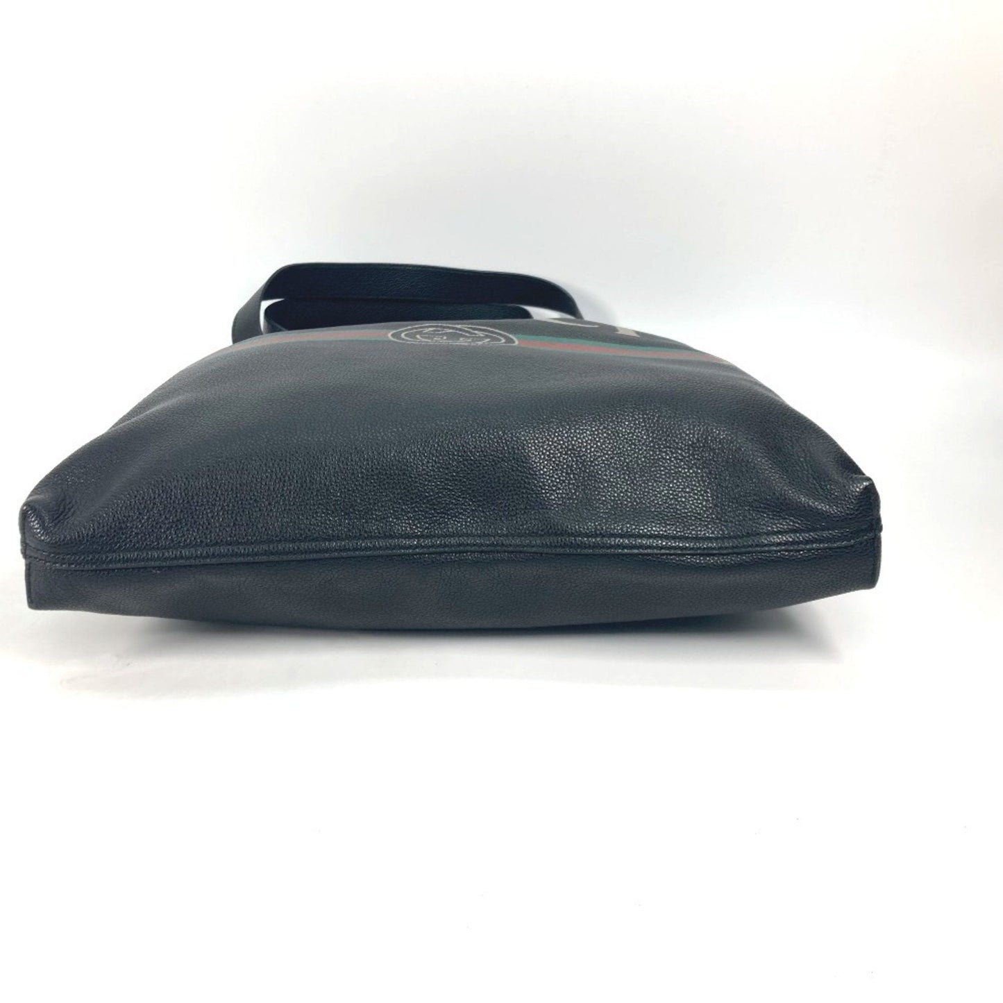 Gucci Sherry Line Black Leather Shoulder Bag Tote Bag ( )