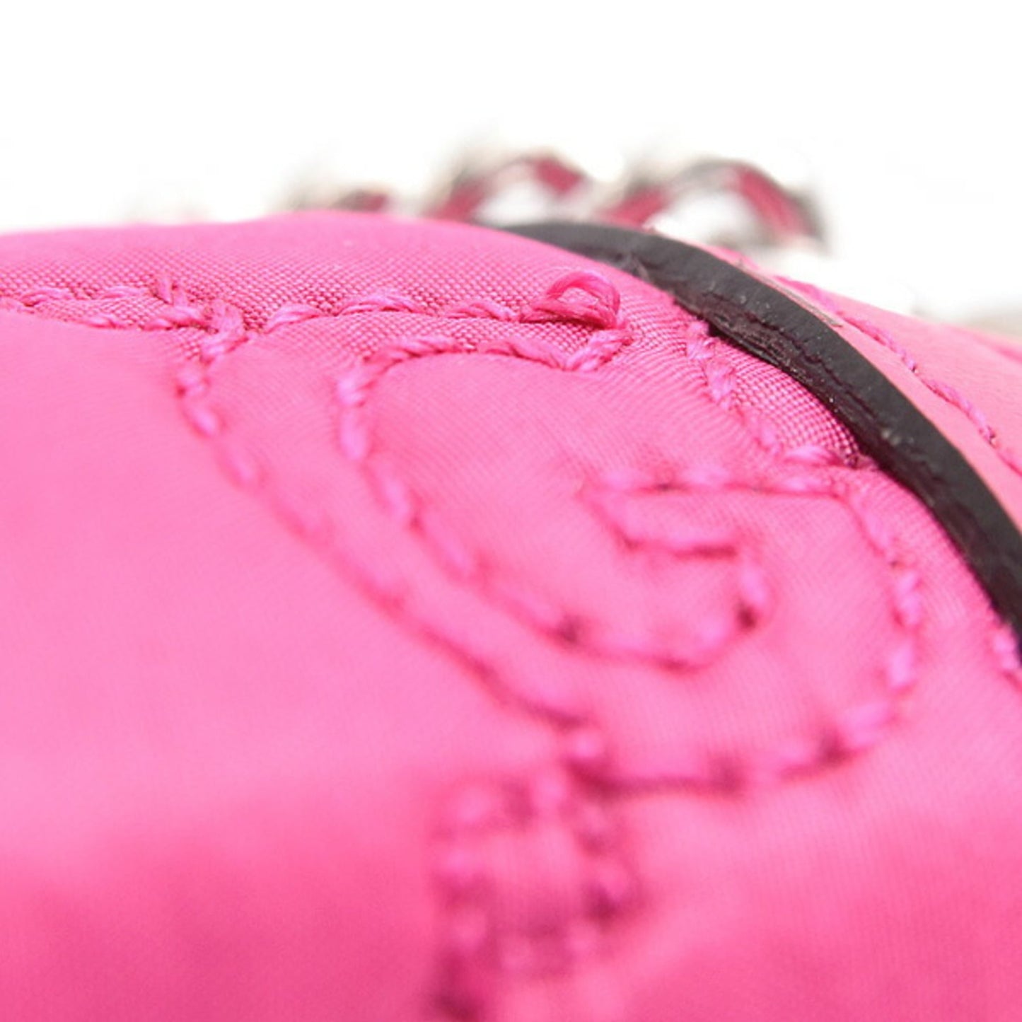 Gucci Pink Nylon Leather Shoulder Bag ( )