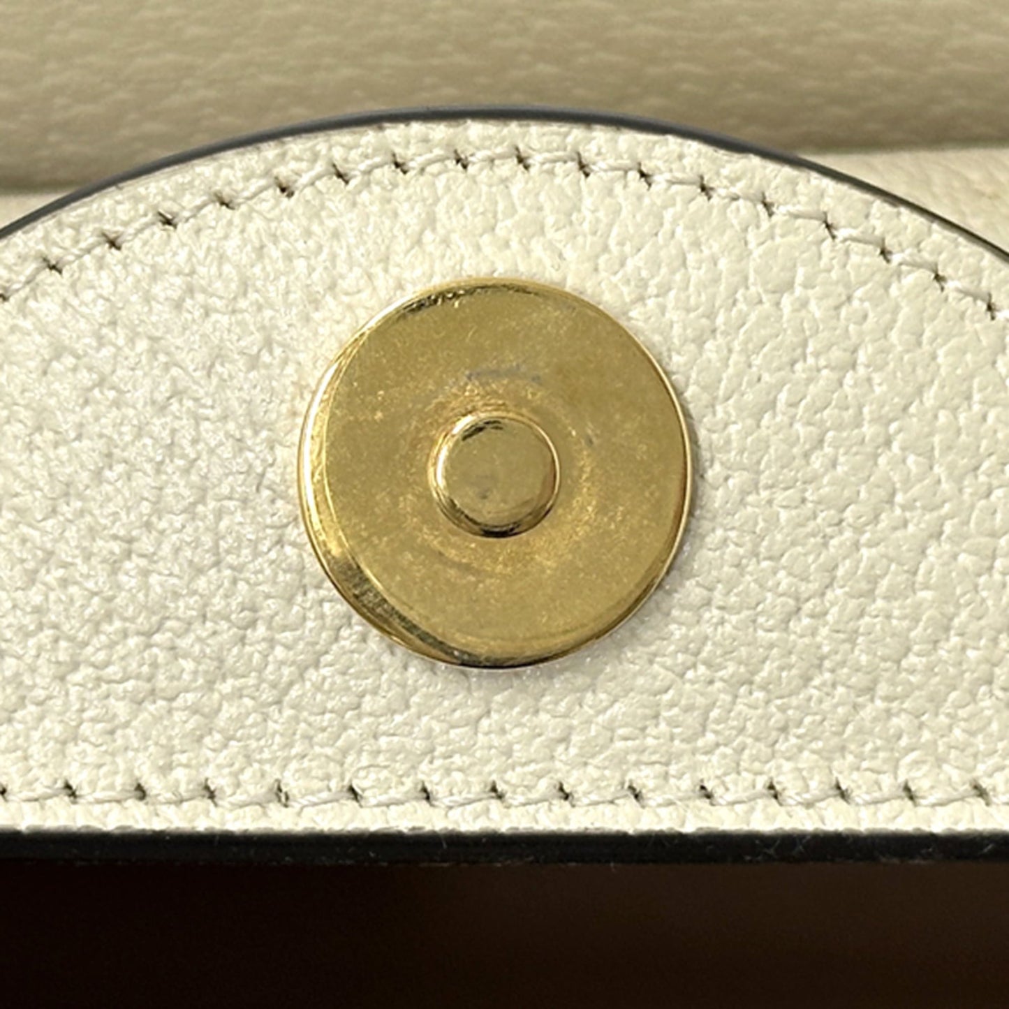 Gucci Bamboo White Leather Handbag Shoulder Bag ( )