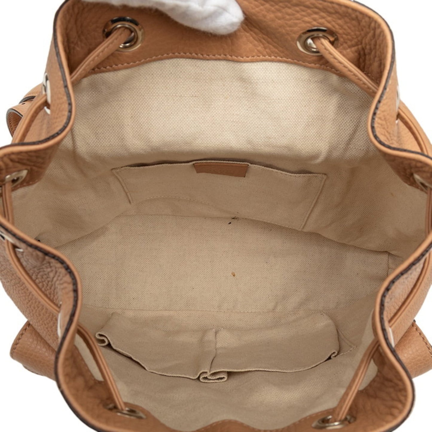 Gucci Brown Leather Backpack ( )