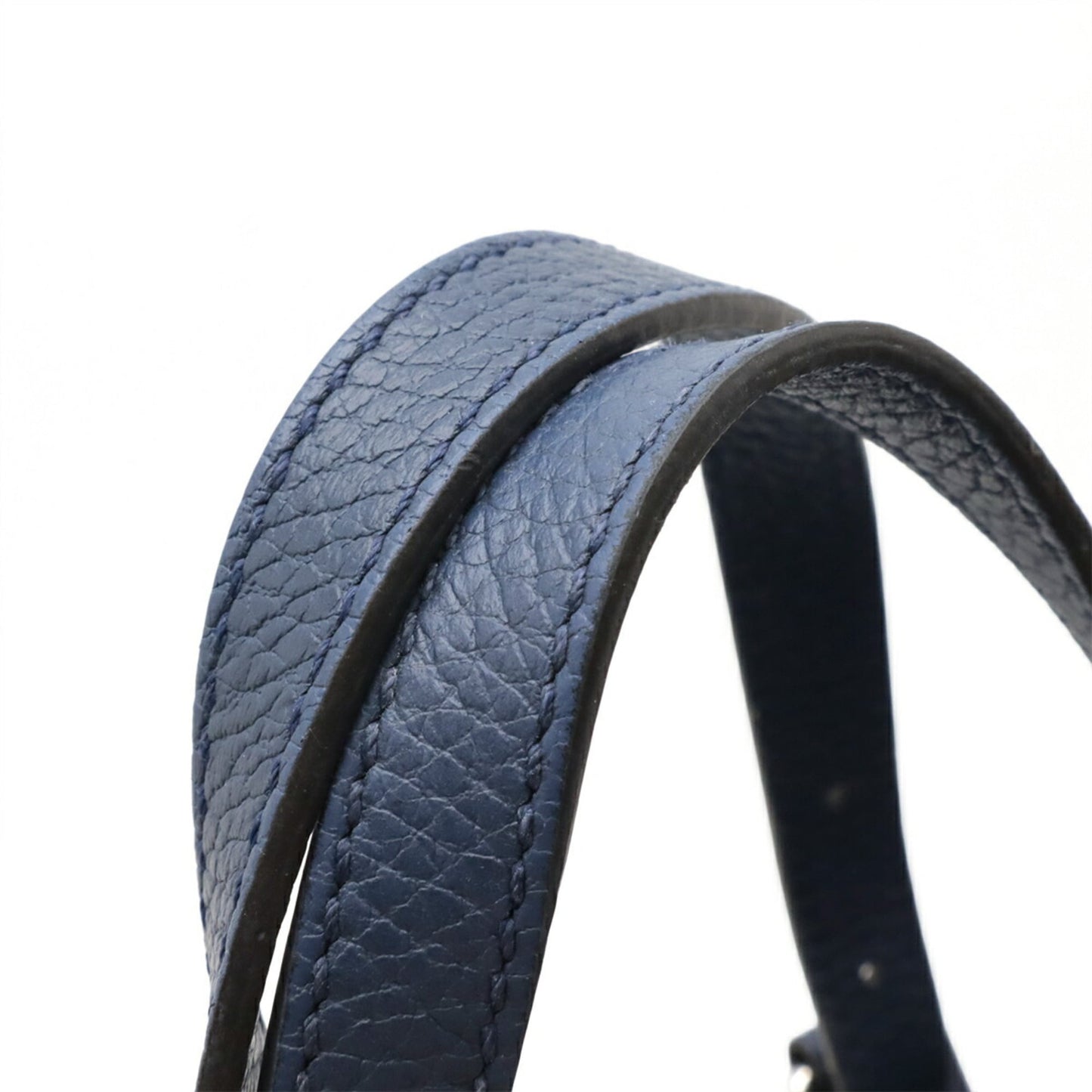 Gucci Blue Nylon Leather Shoulder Bag Tote Bag ( )