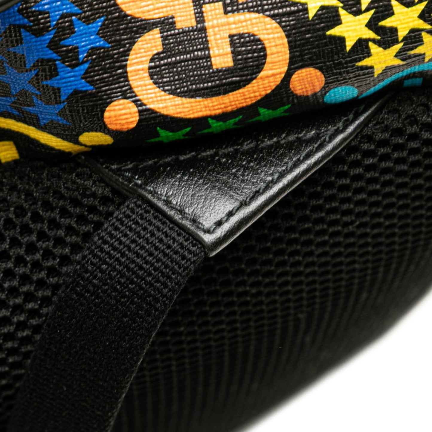 Gucci Black Multi-Color Pvc Leather Backpack ( )