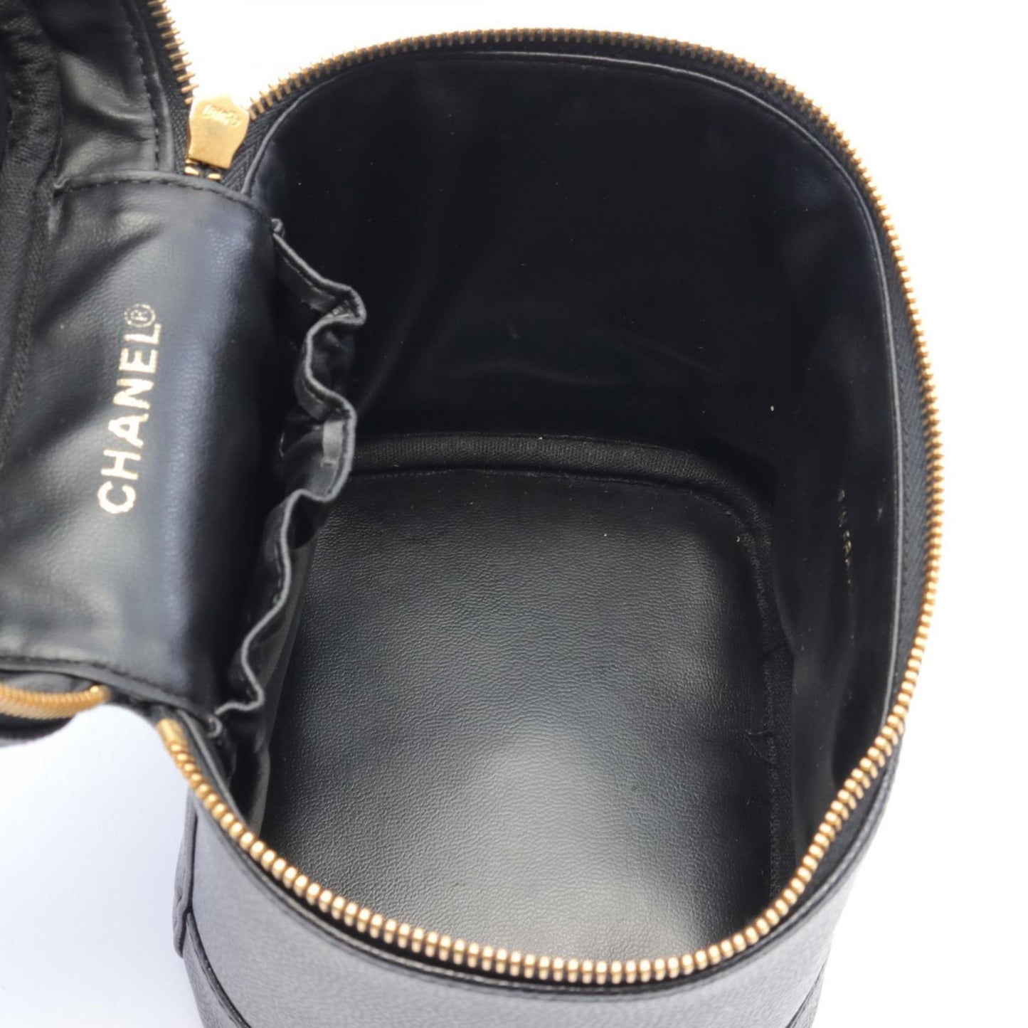 CHANEL Coco Mark Handbag Bag Caviar Skin Women's Black