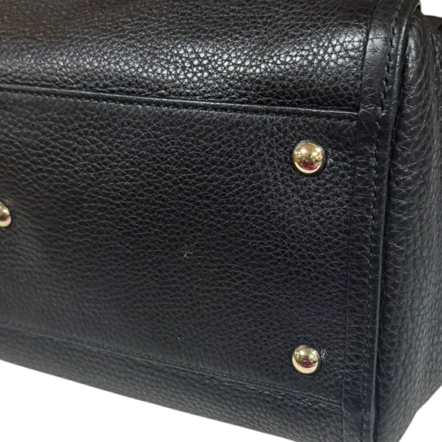 Gucci Black Leather Shoulder Bag ( )
