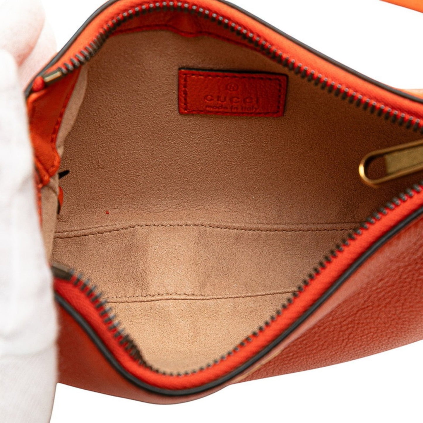 Gucci Gg Marmont Orange Leather Handbag Shoulder Bag ( )