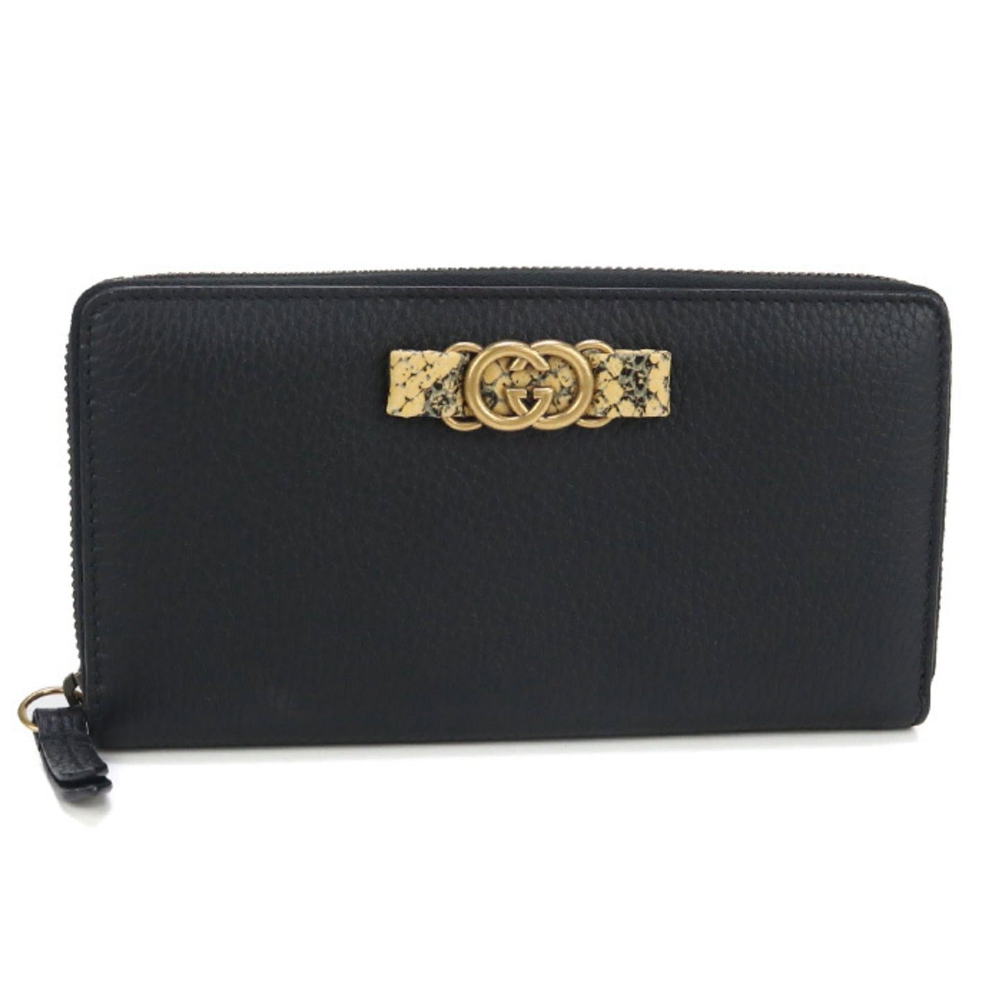 Gucci Black Leather Long Wallet (Bi-Fold) ( )