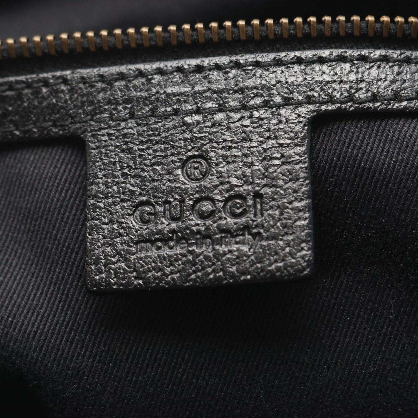 Gucci Black Canvas Leather Handbag ( )