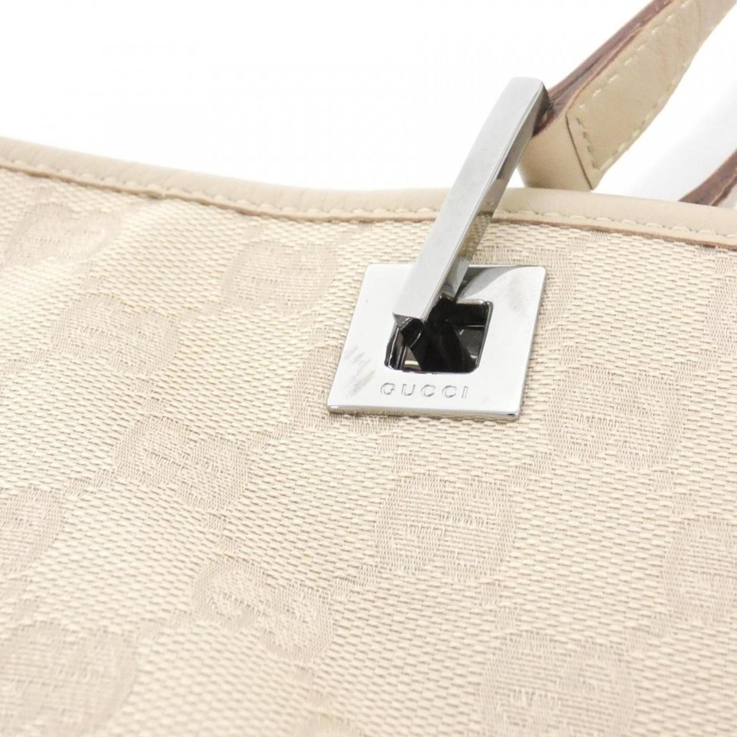 Gucci Beige Gg Canvas Handbag ( )