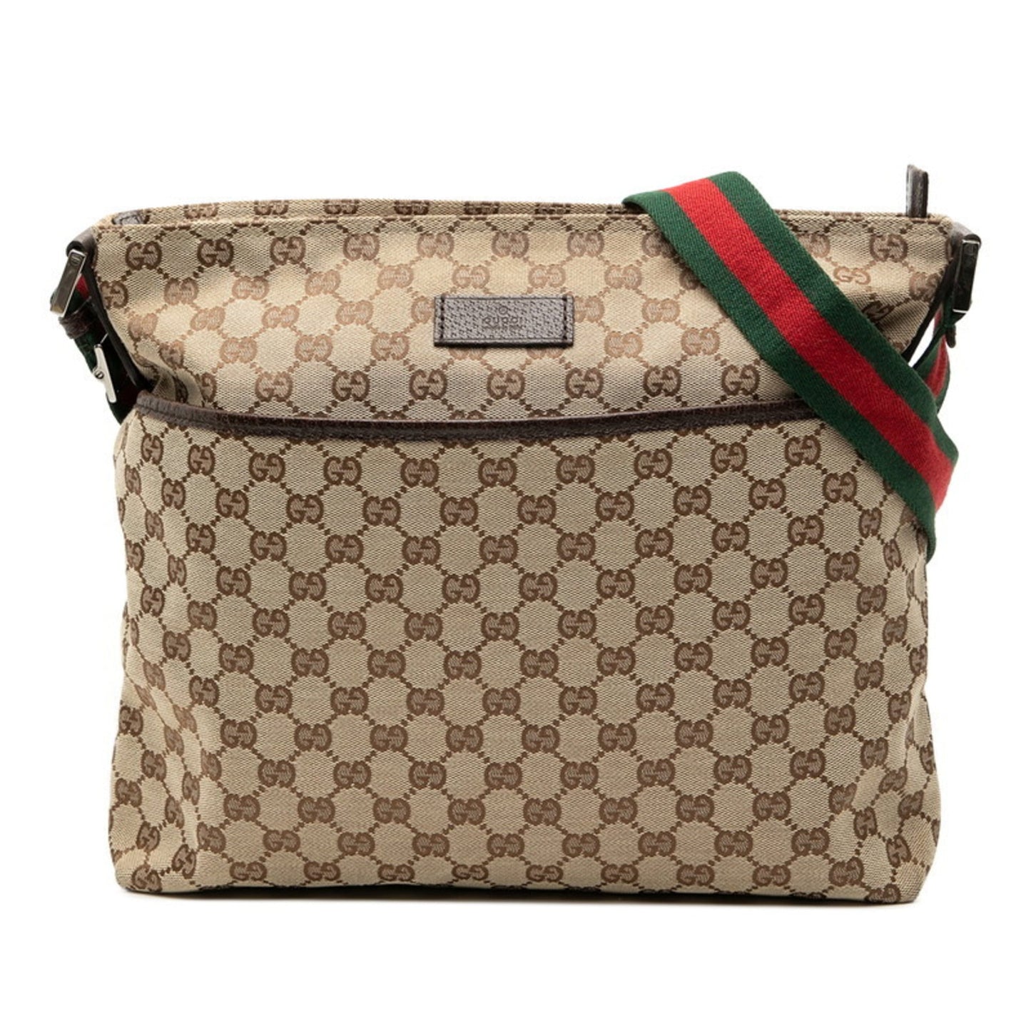 Gucci Brown Gg Canvas Shoulder Bag ( )