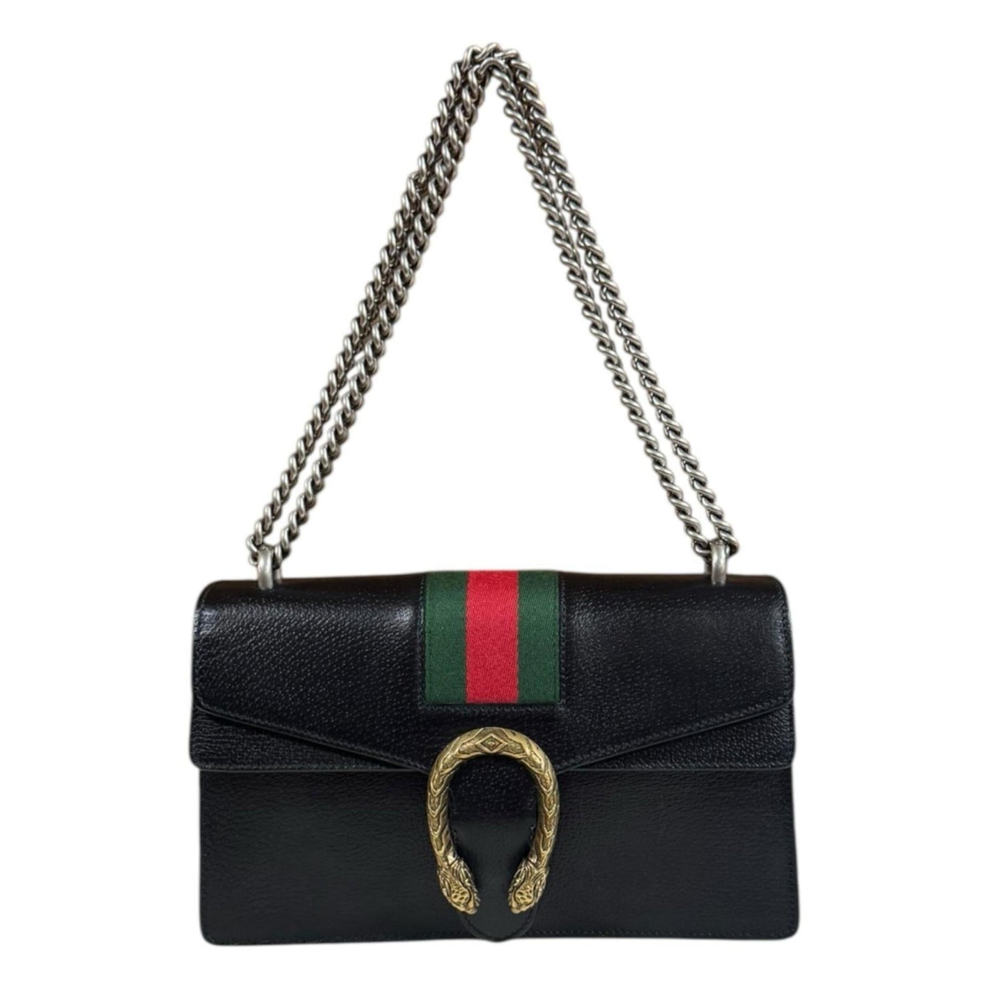Gucci Black Leather Shoulder Bag ( )