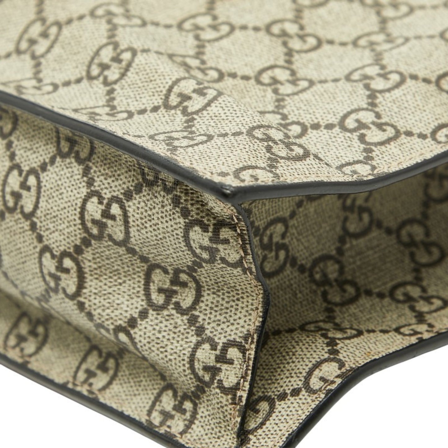 Gucci Beige Pvc Leather Tote Bag ( )