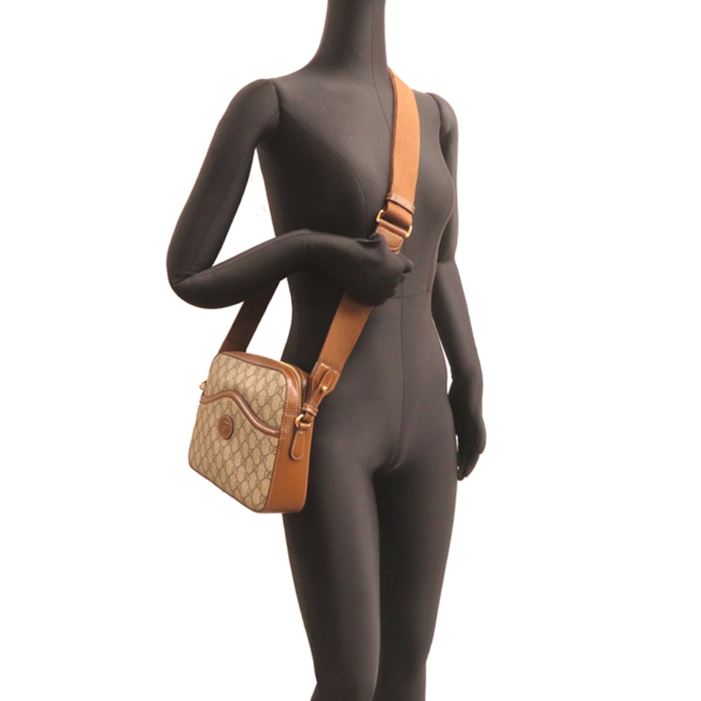 Gucci Beige Gg Supreme Leather Shoulder Bag ( )