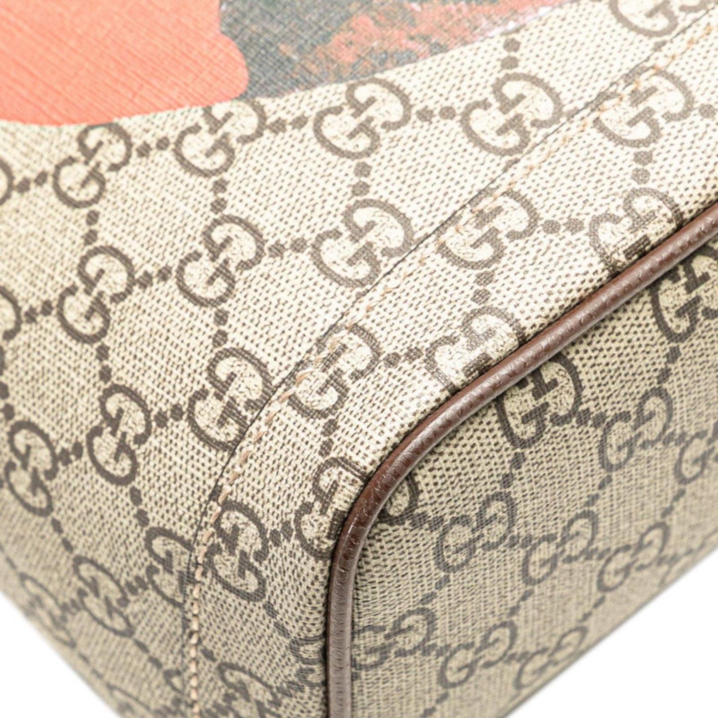 Gucci Beige Brown Multi-Color Pvc Leather Backpack ( )
