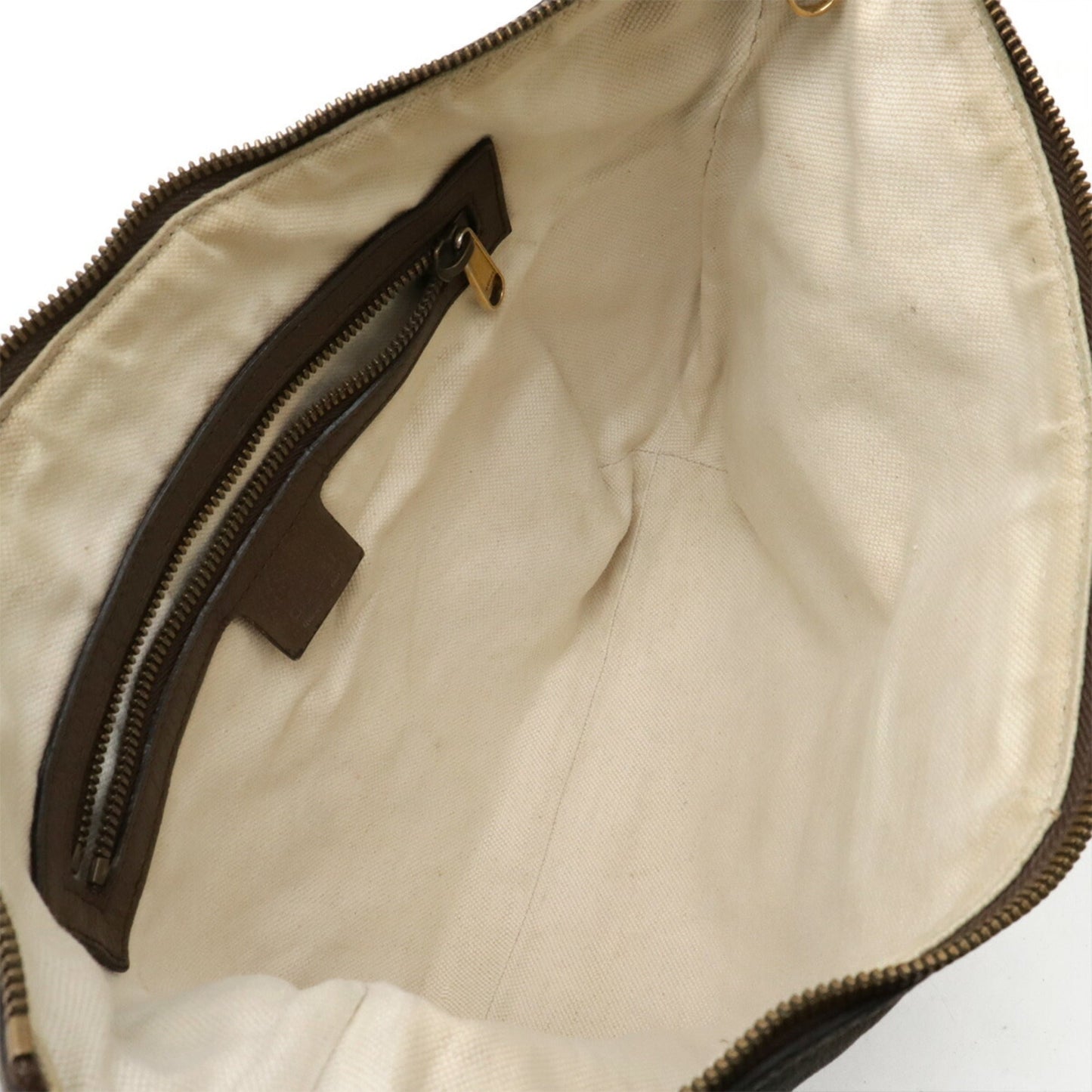 Gucci Beige Brown Green Red Color Gg Supreme Leather Shoulder Bag ( )