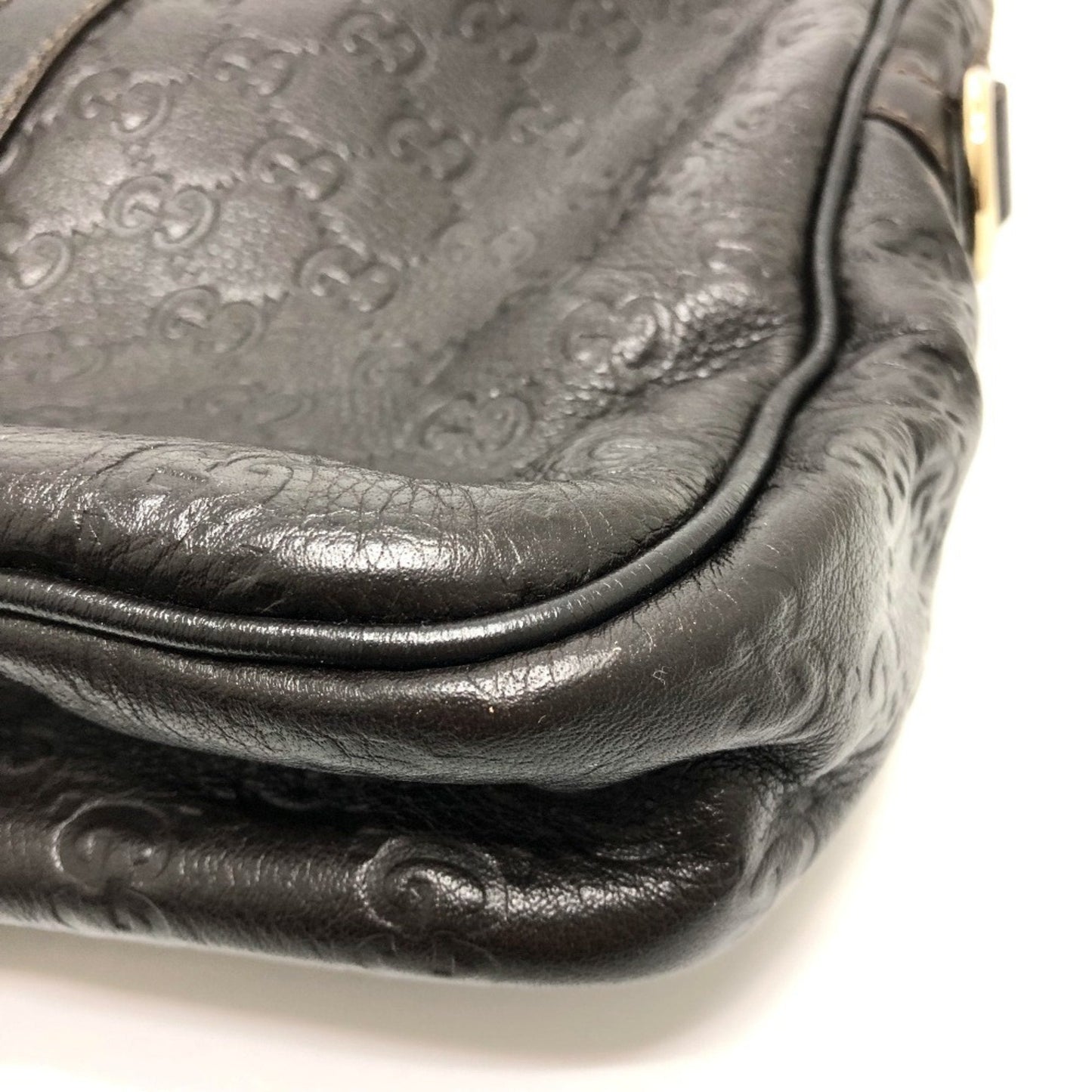 Gucci Brown Leather Briefcase Handbag ( )