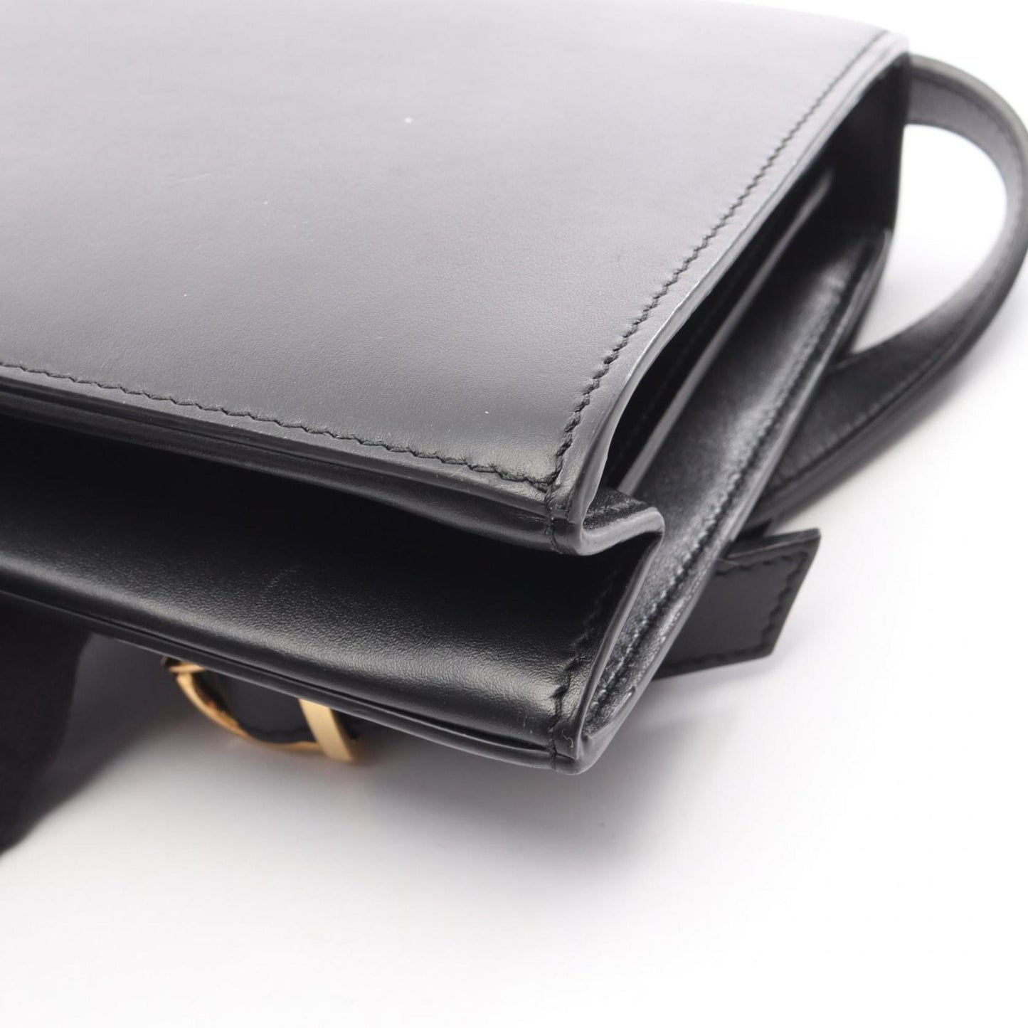 Gucci Black Leather Shoulder Bag ( )