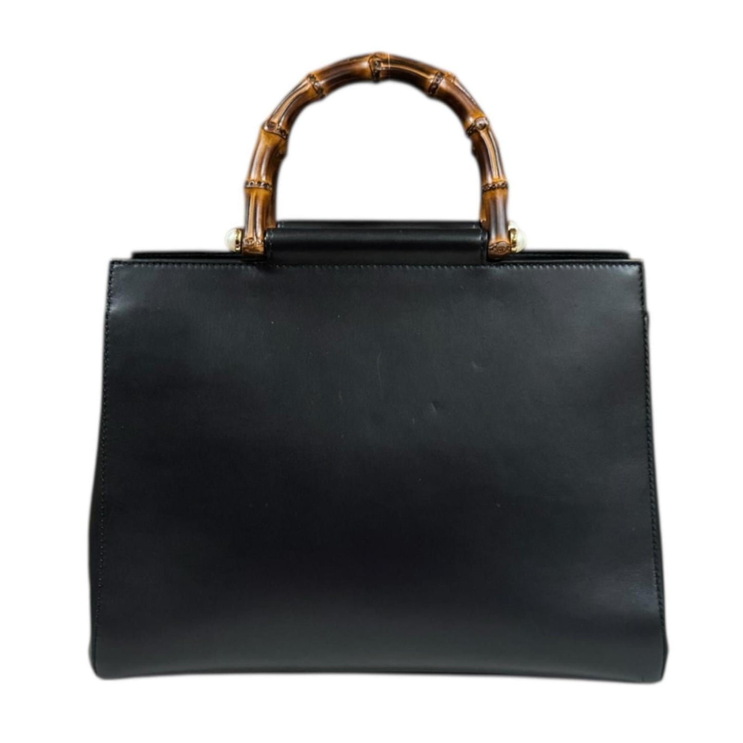 Gucci Black Bamboo Shoulder Bag ( )