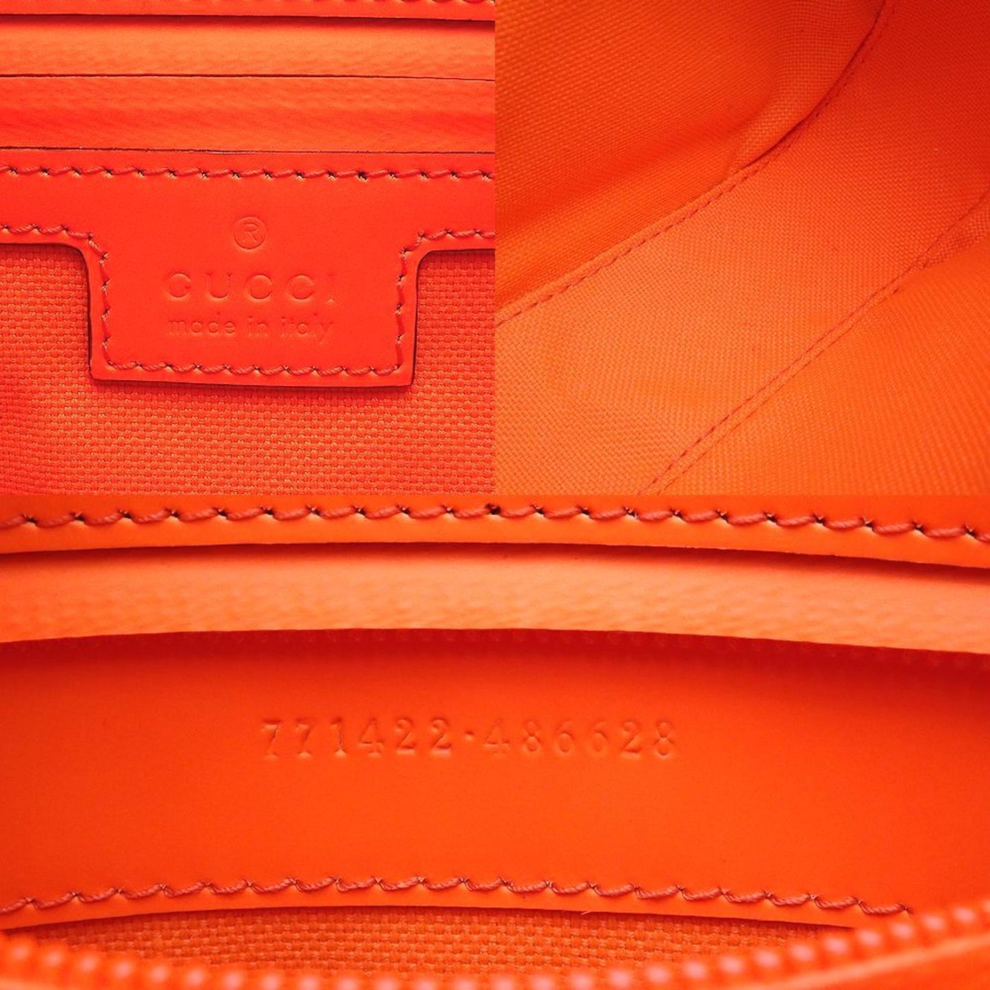 Gucci Orange Leather Fanny Pack ( )