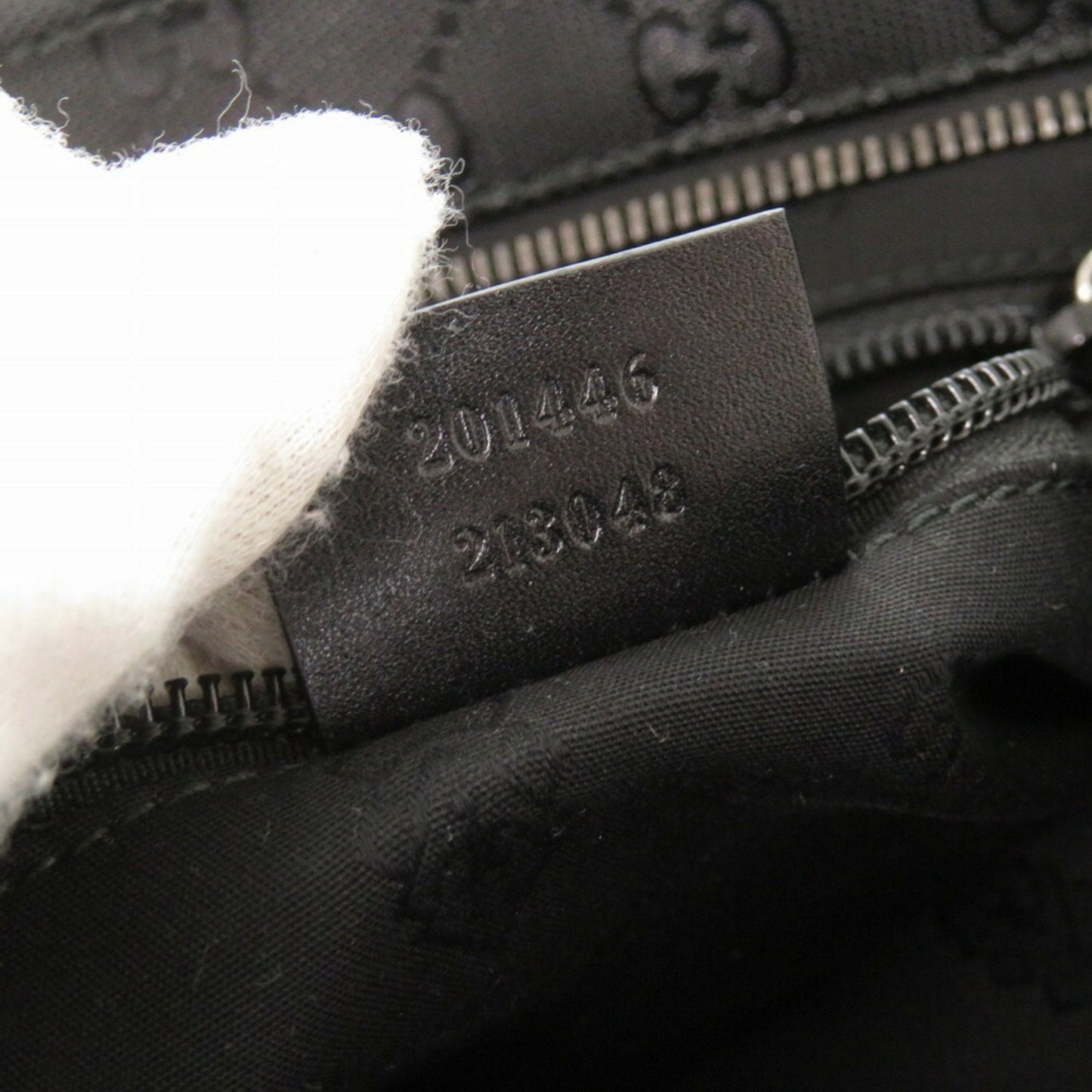 Gucci Black Pvc Leather Shoulder Bag ( )