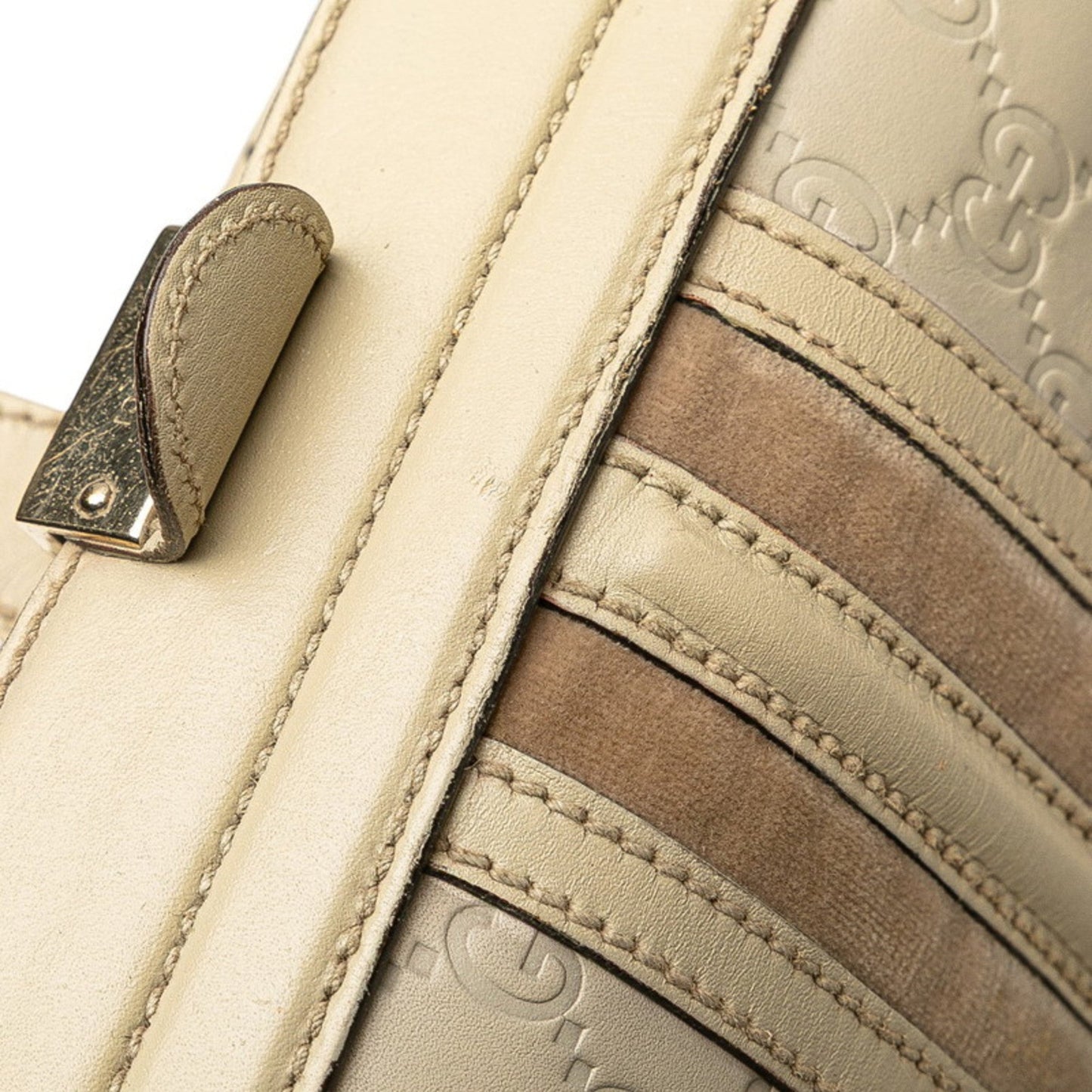 Gucci Guccissima Beige Leather Handbag ( )