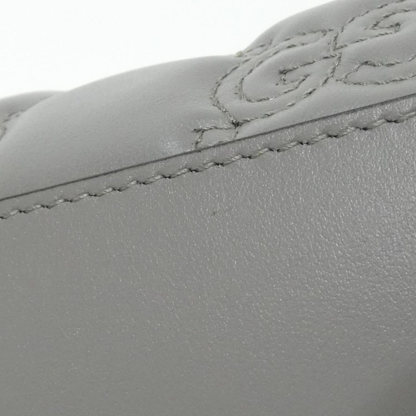 Gucci Gray Leather Shoulder Bag ( )