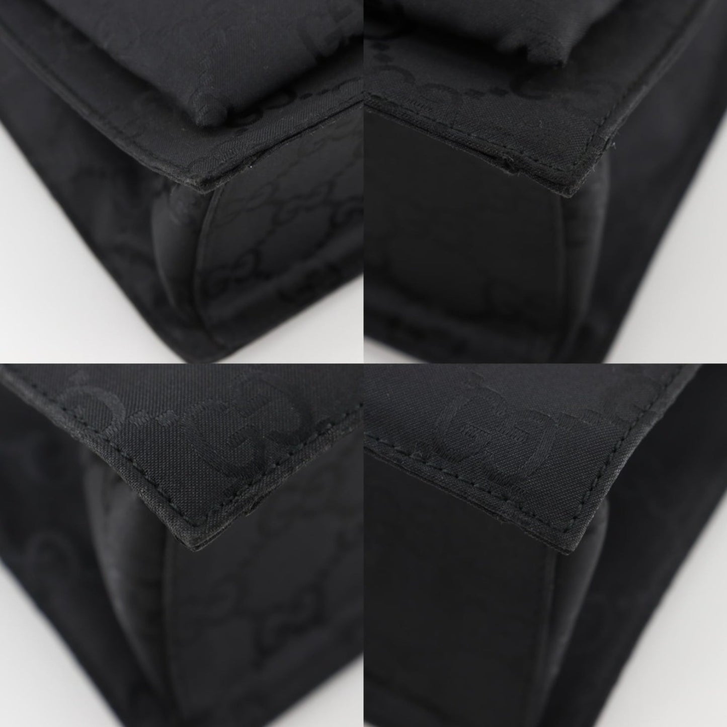 Gucci Black Gg Canvas Tote Bag ( )