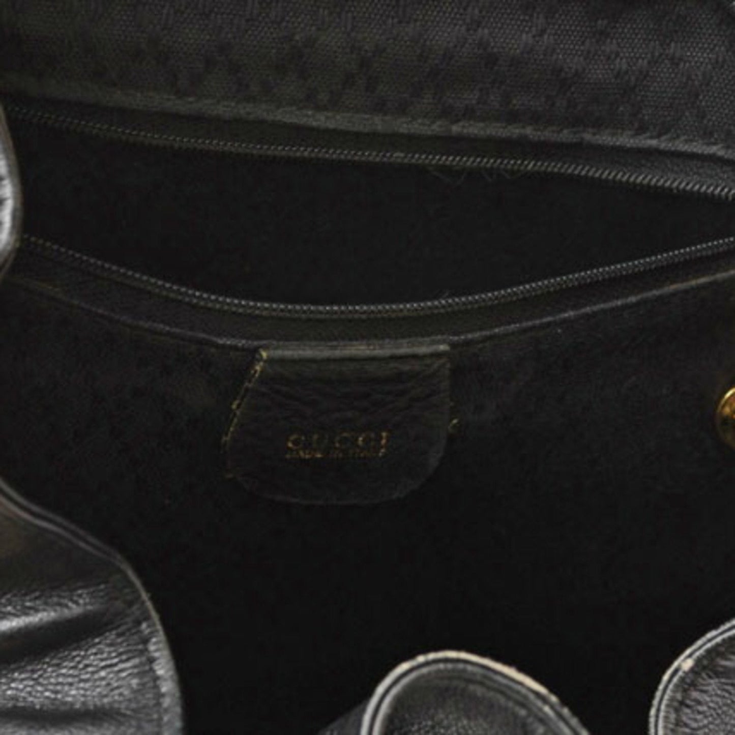 Gucci Black Leather Backpack ( )